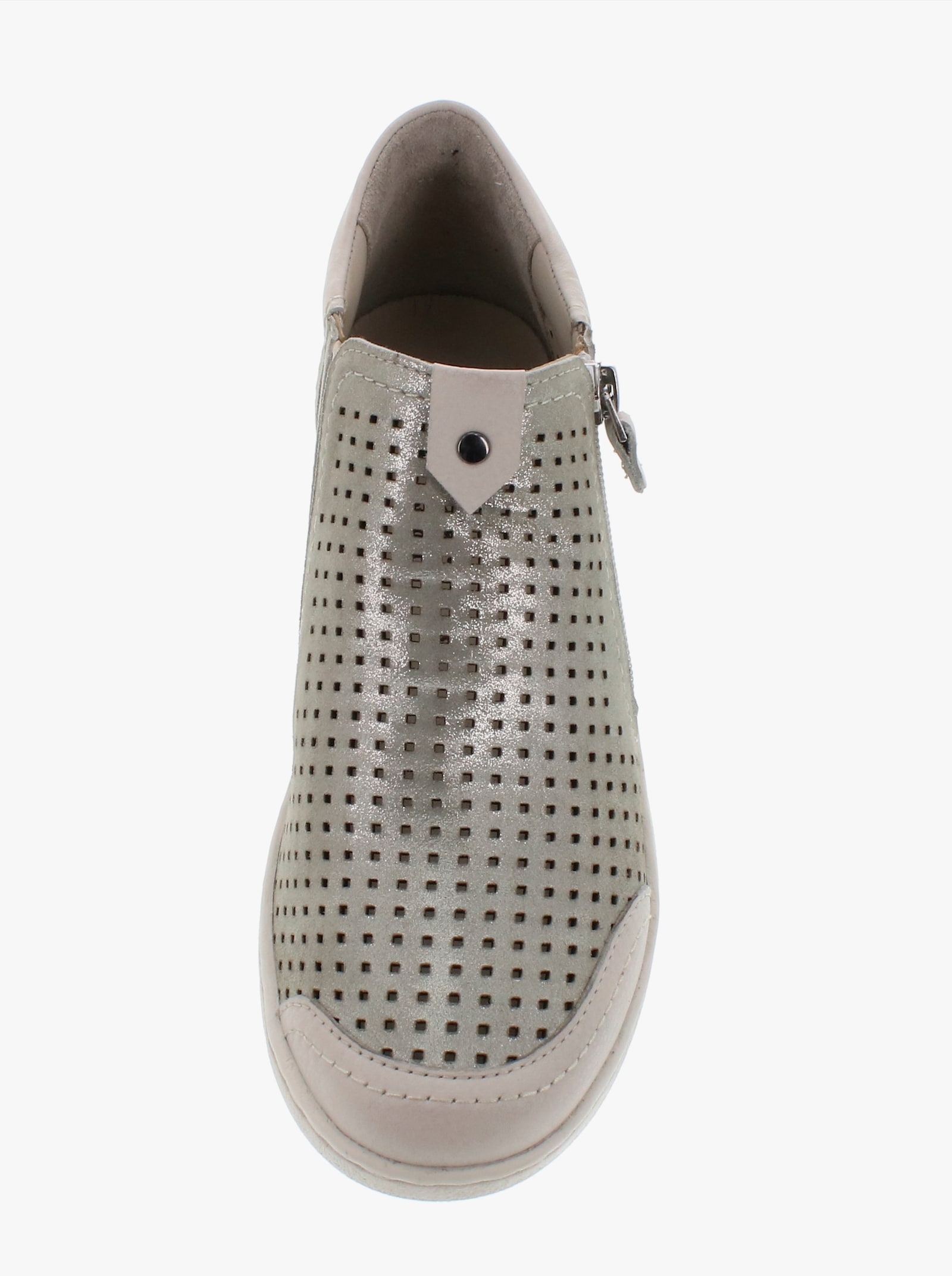 Reflexan Stiefelette mit Glanz-Effekt - sand-meliert