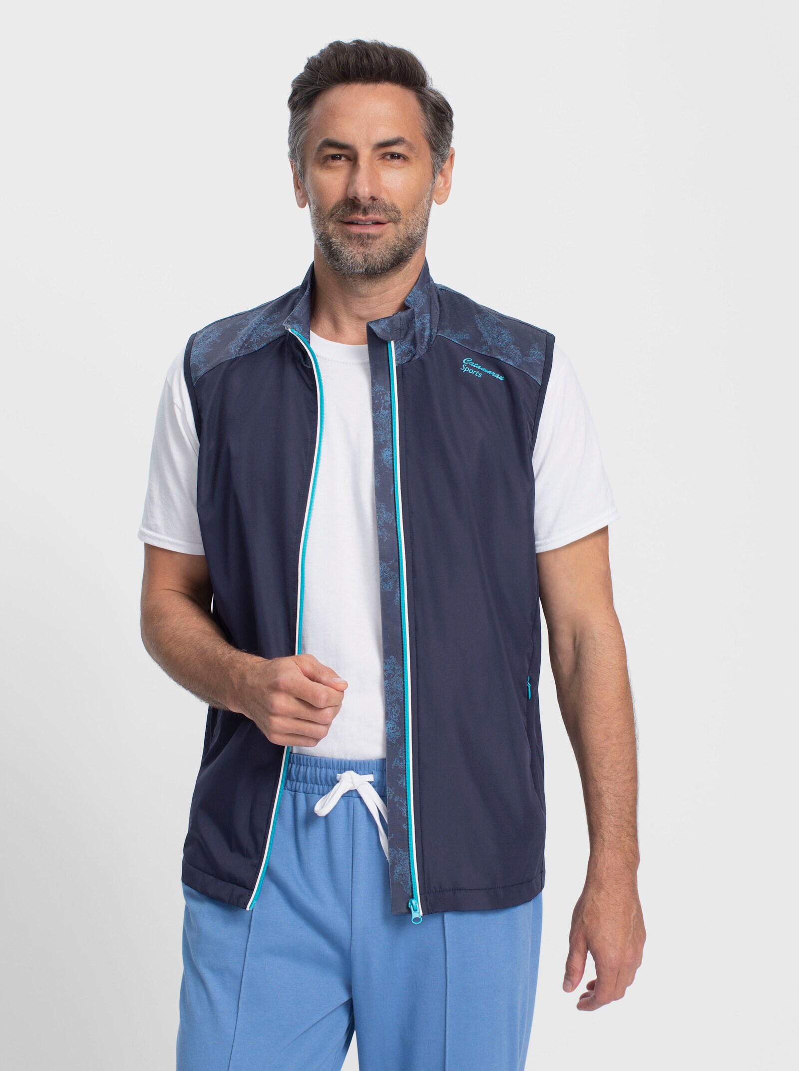 Catamaran Sports Functioneel gilet, vederlicht en ademend - marine/turquoise