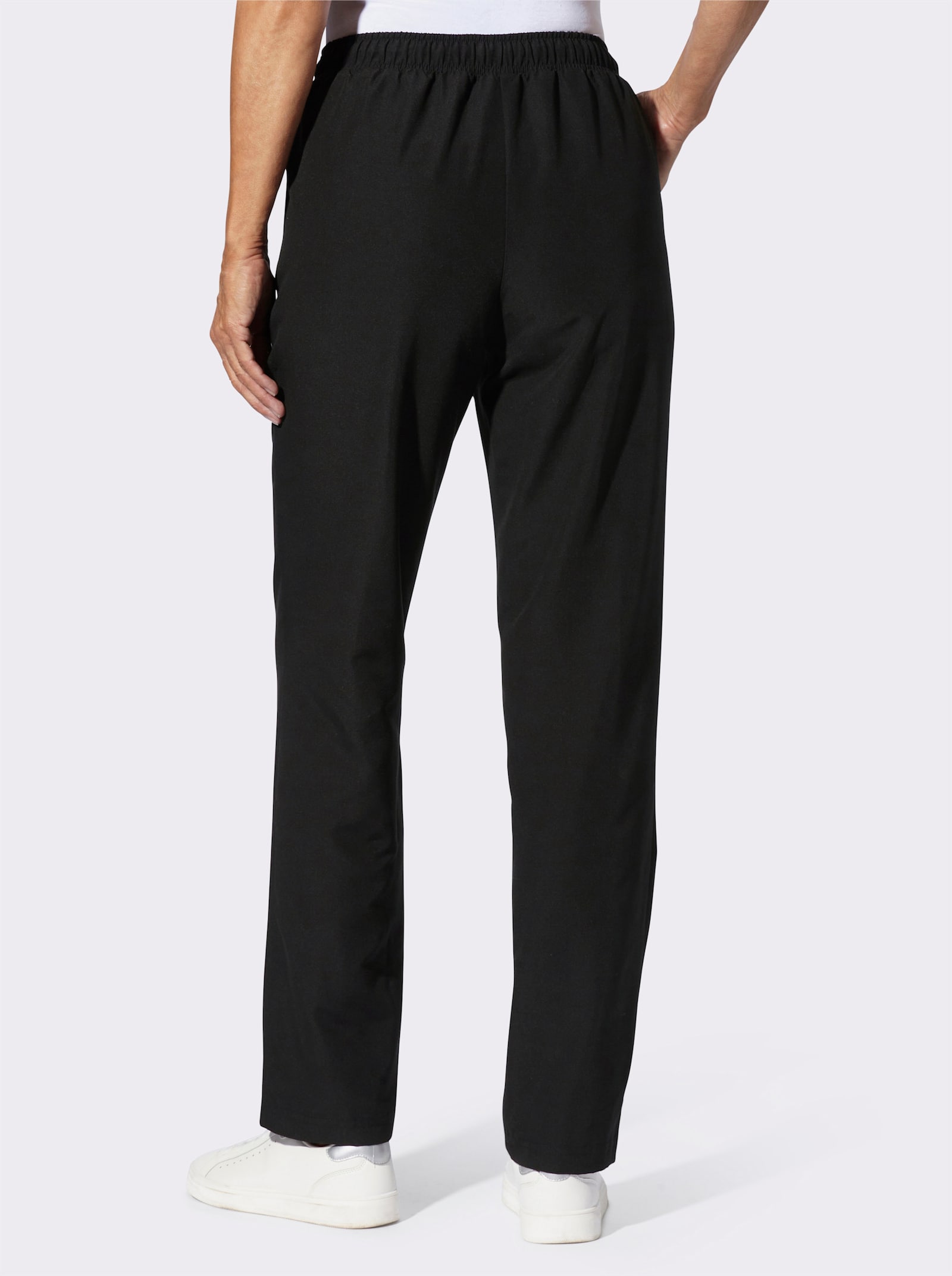 Freizeithose aus atmungsaktiver Microfaser - schwarz