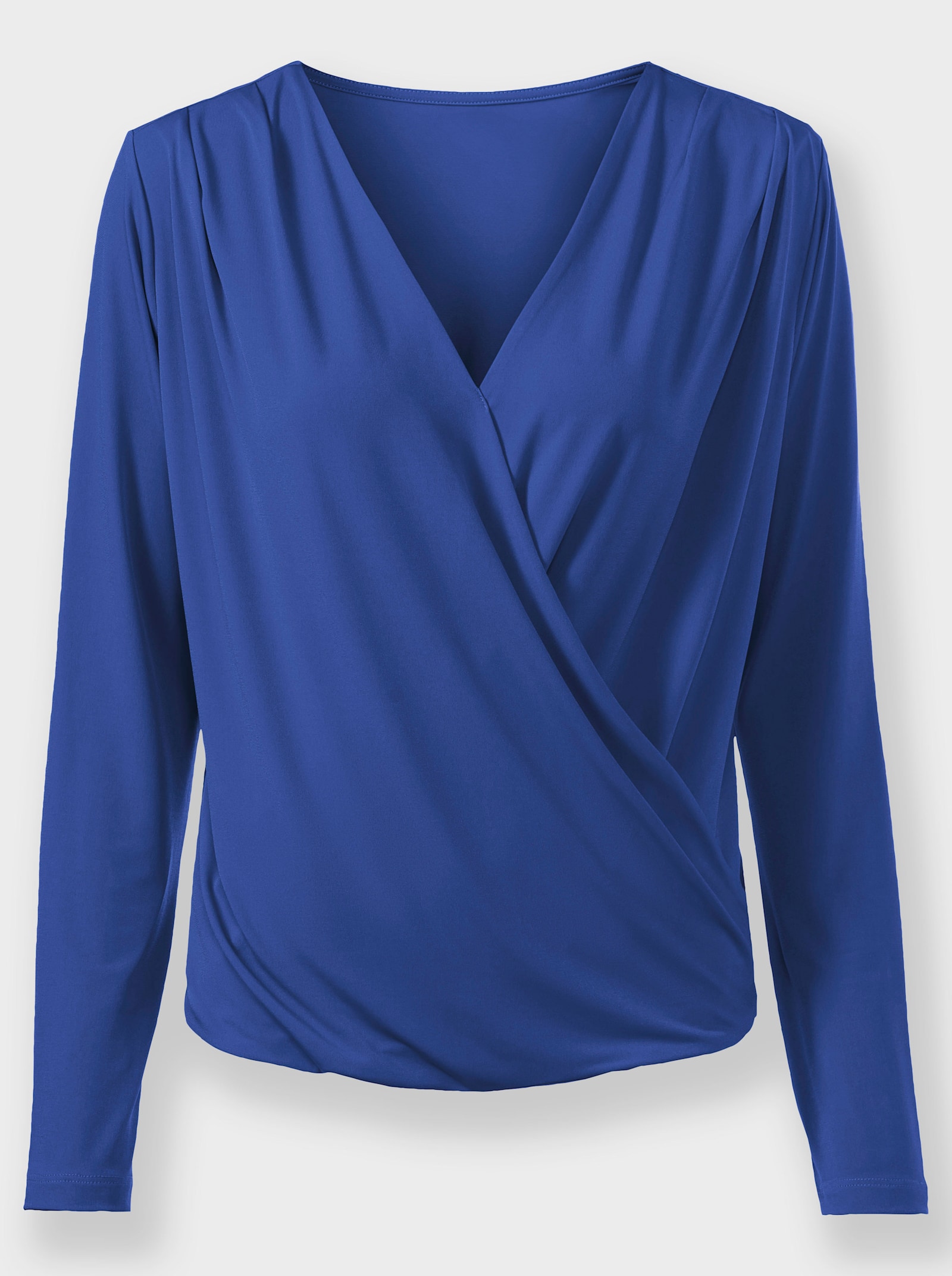 heine Wickelshirt mit Langarm - royalblau