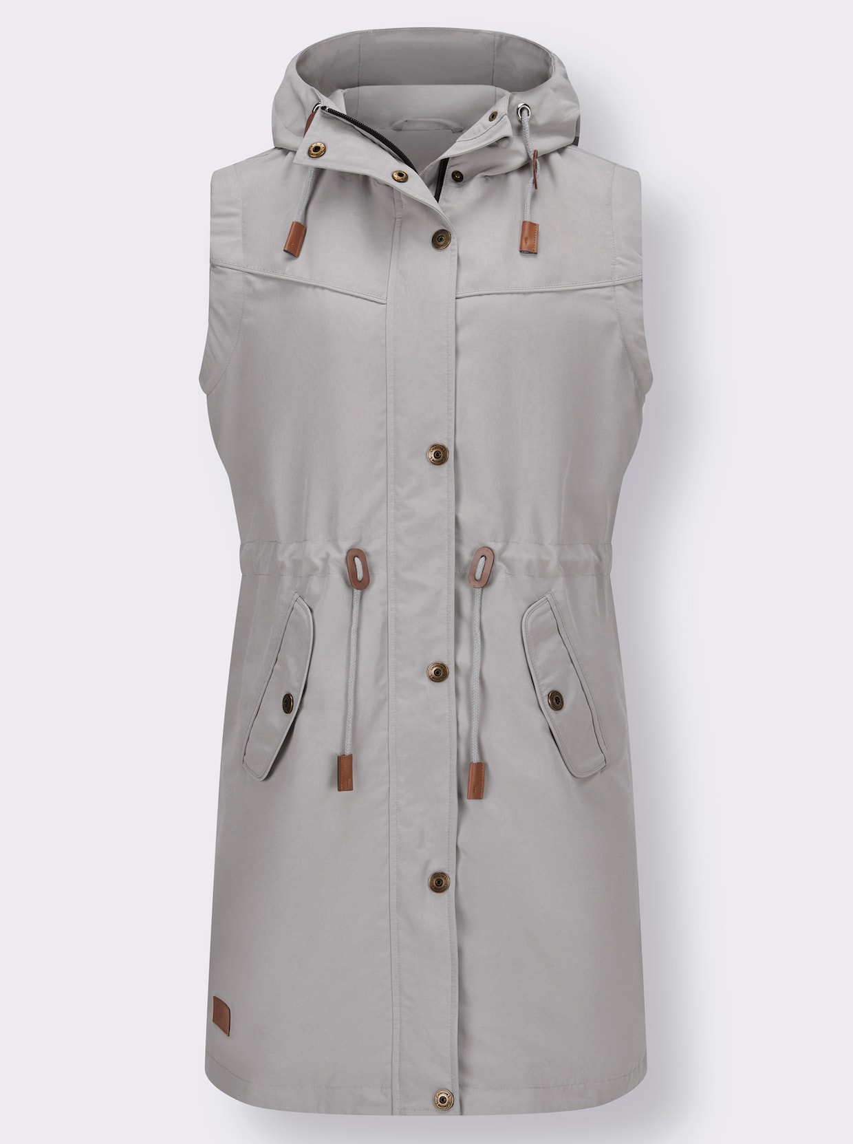 2-in-1-Jacke - steingrau
