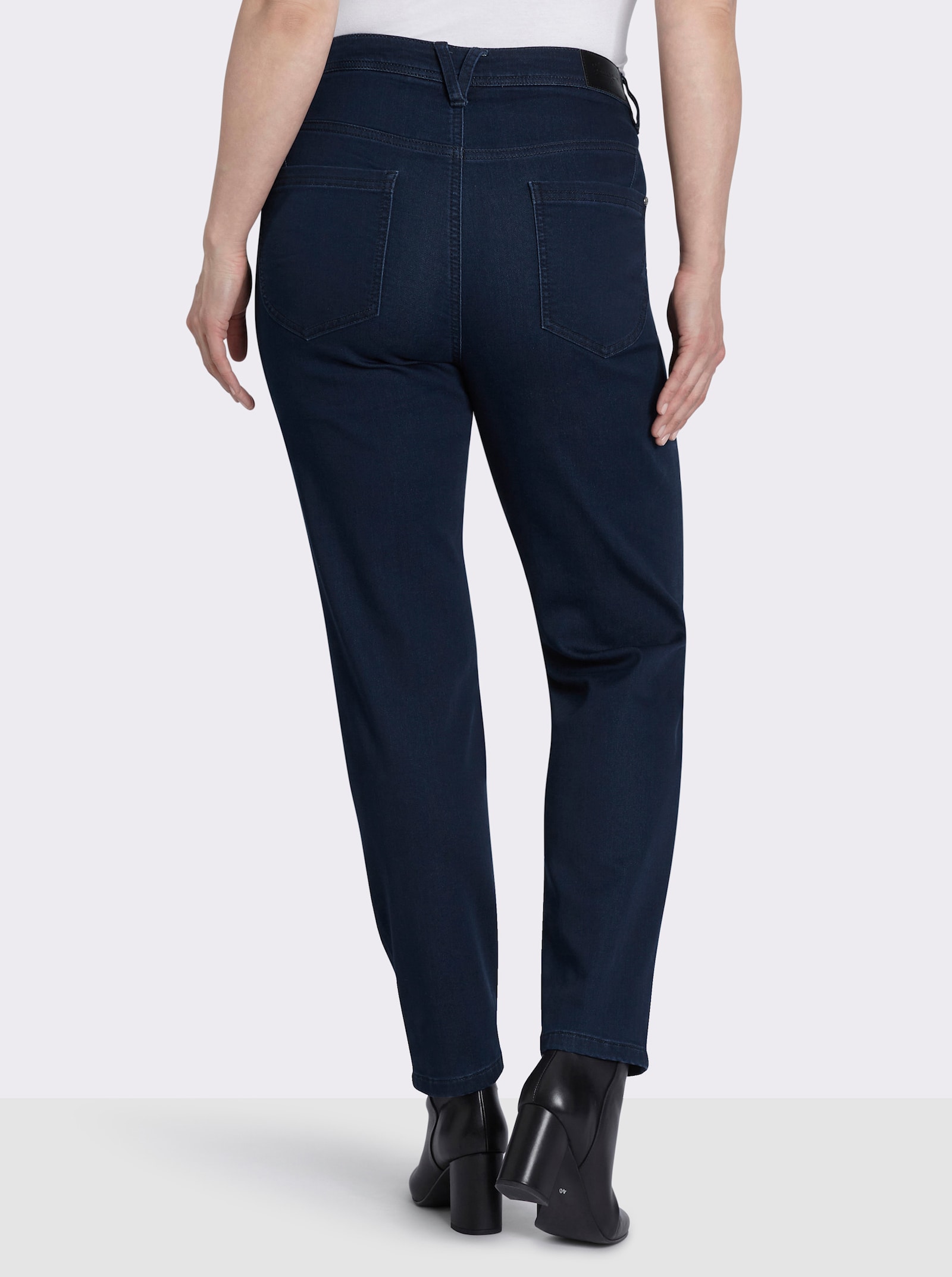 sheego Skinny Jeans mit Stretch-Bund innen - dark blue