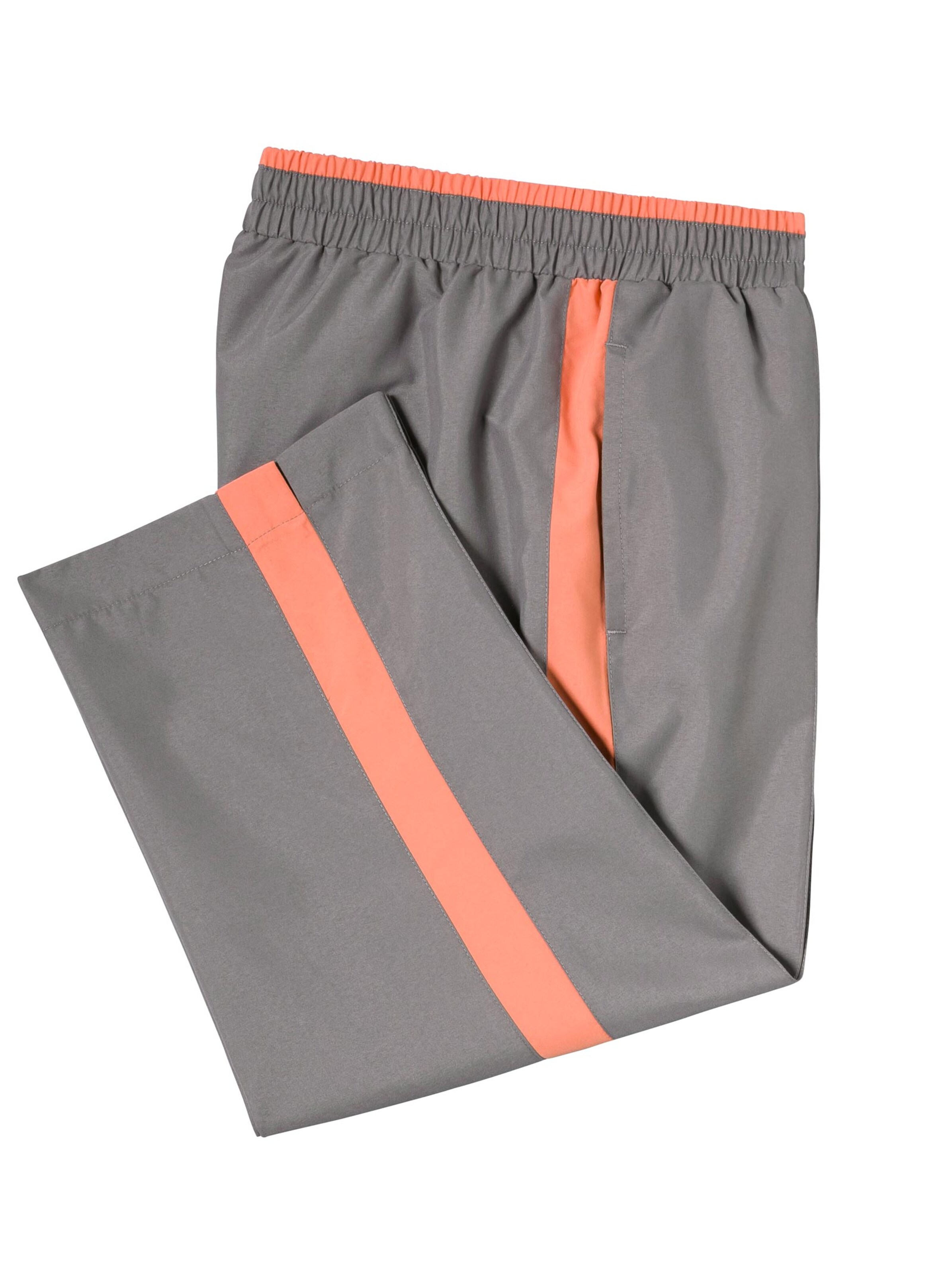 Capri-Freizeithose - grau-apricot