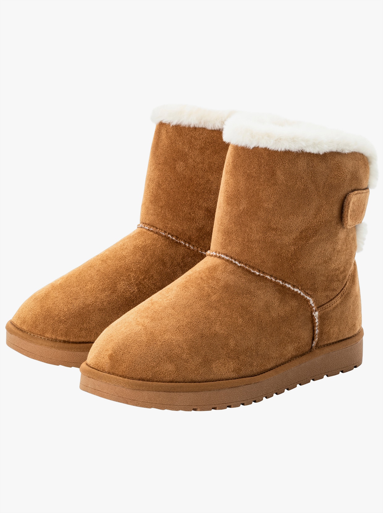 sheego Stiefelette - camelfarben