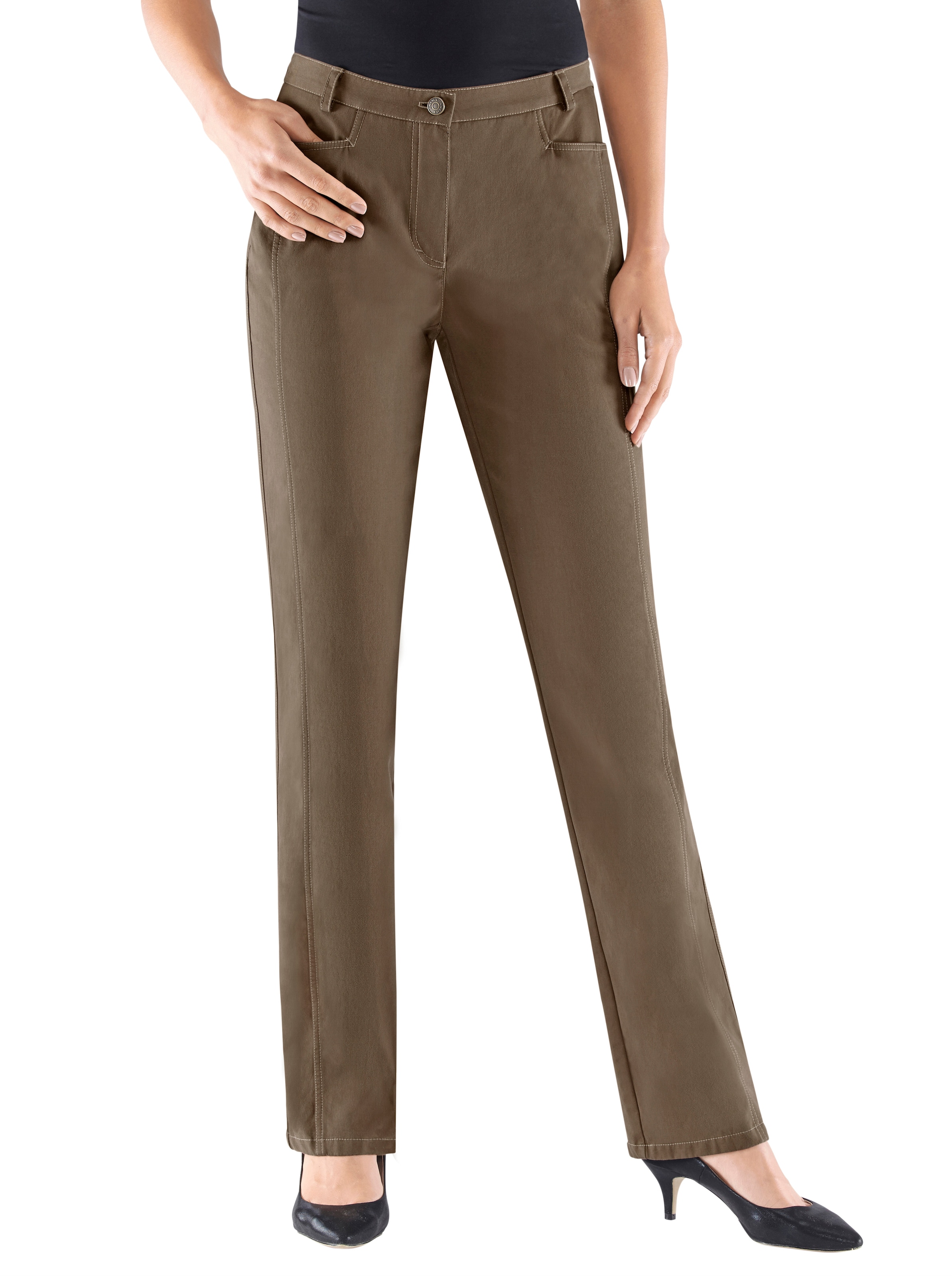 the Warm günstig Kaufen-Thermohose in taupe von Cosma. Thermohose in taupe von Cosma <![CDATA[Unsere Thermo-Hose in Thermolite-Qualität hält Sie auch bei Kälte und stürmischem Wind schön warm! Durch die spezielle Hohlfaserstruktur wirkt die eingeschlossene Luft wärmeisolie