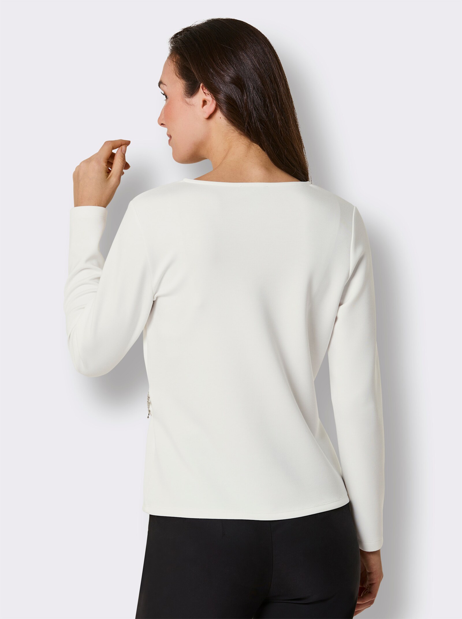 CREATION L PREMIUM V-Shirt - ecru