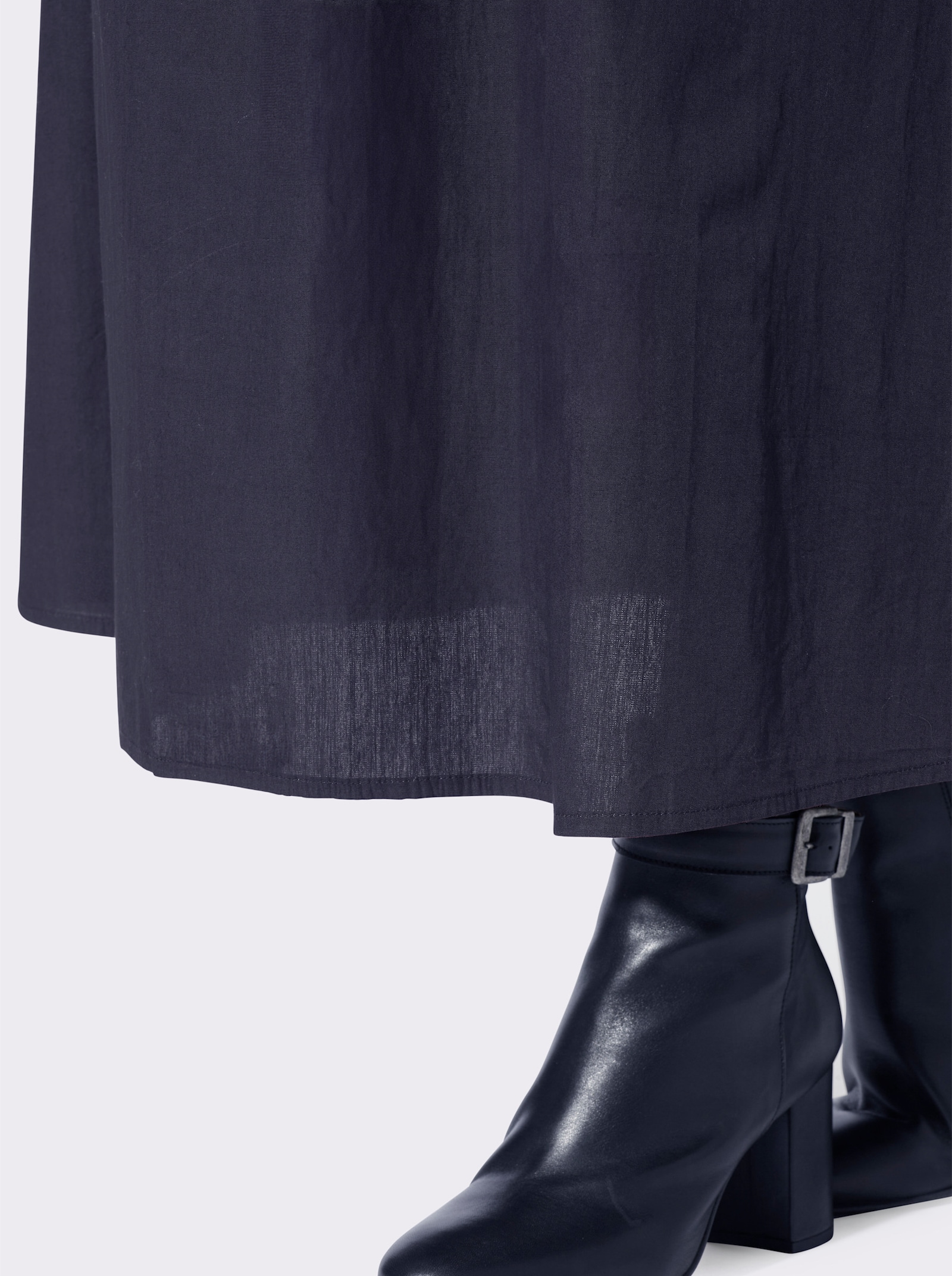 heine Rok in A-lijn met comfortband - marine