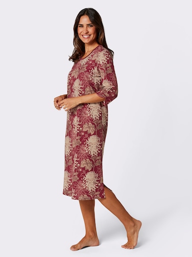 wäschepur Nachthemd - kirsche-champagner-bedruckt