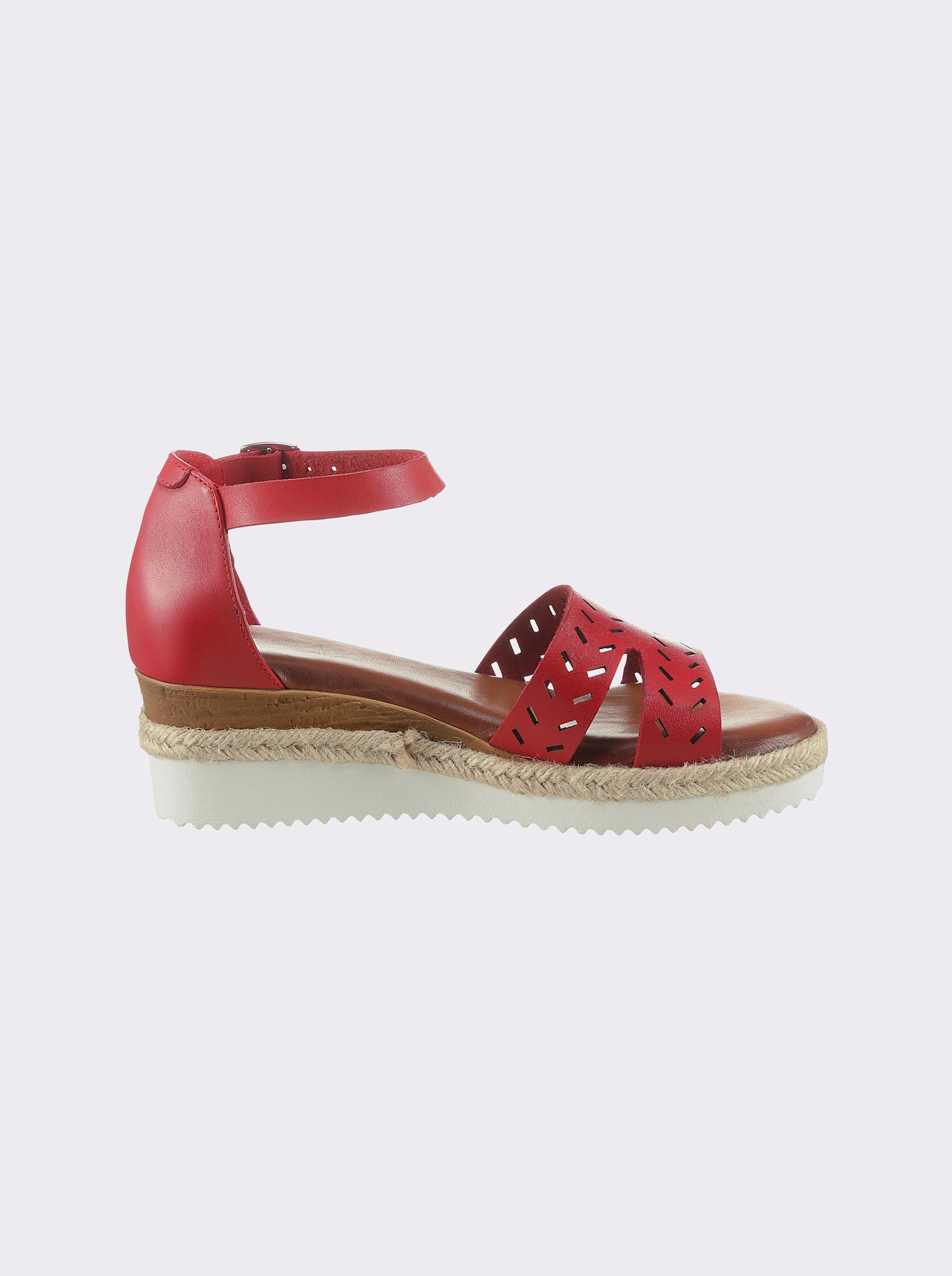 airsoft modern+ Sandalette mit geschlossener Ferse - rot