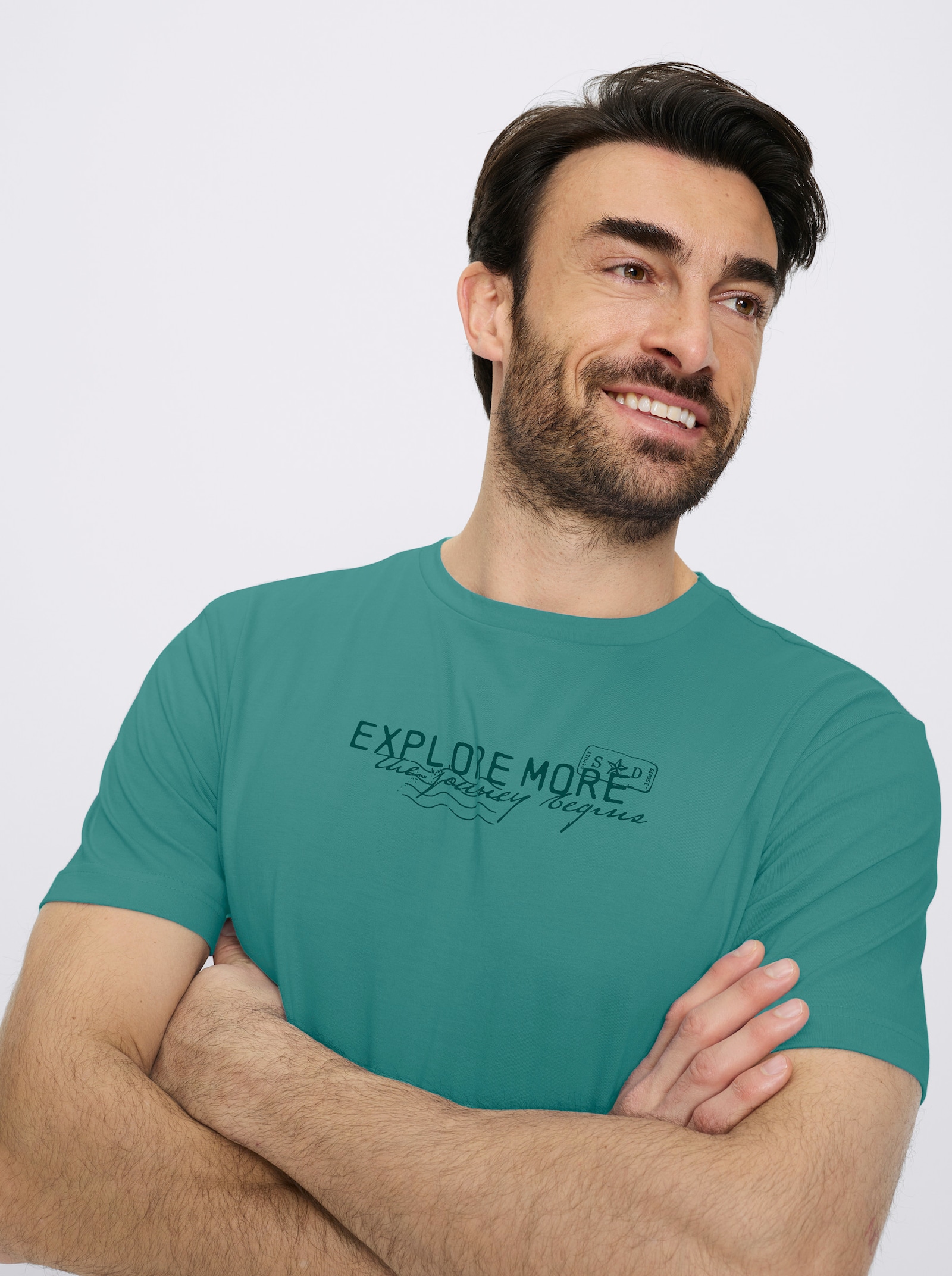 Catamaran Hemd mit Shirt im Set - hellgrau + smaragd