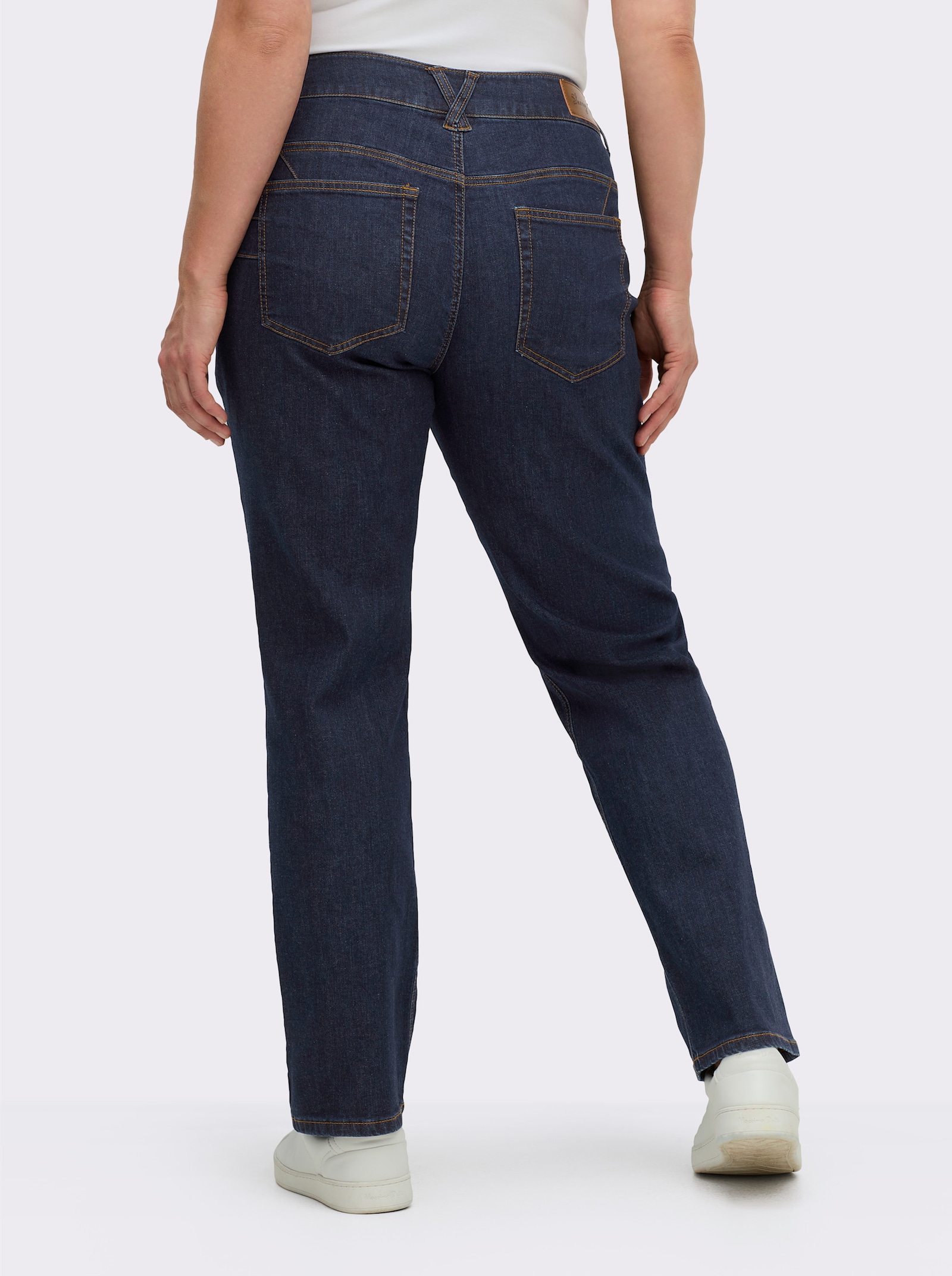 sheego Jeans met push-up-effect - dark-blue