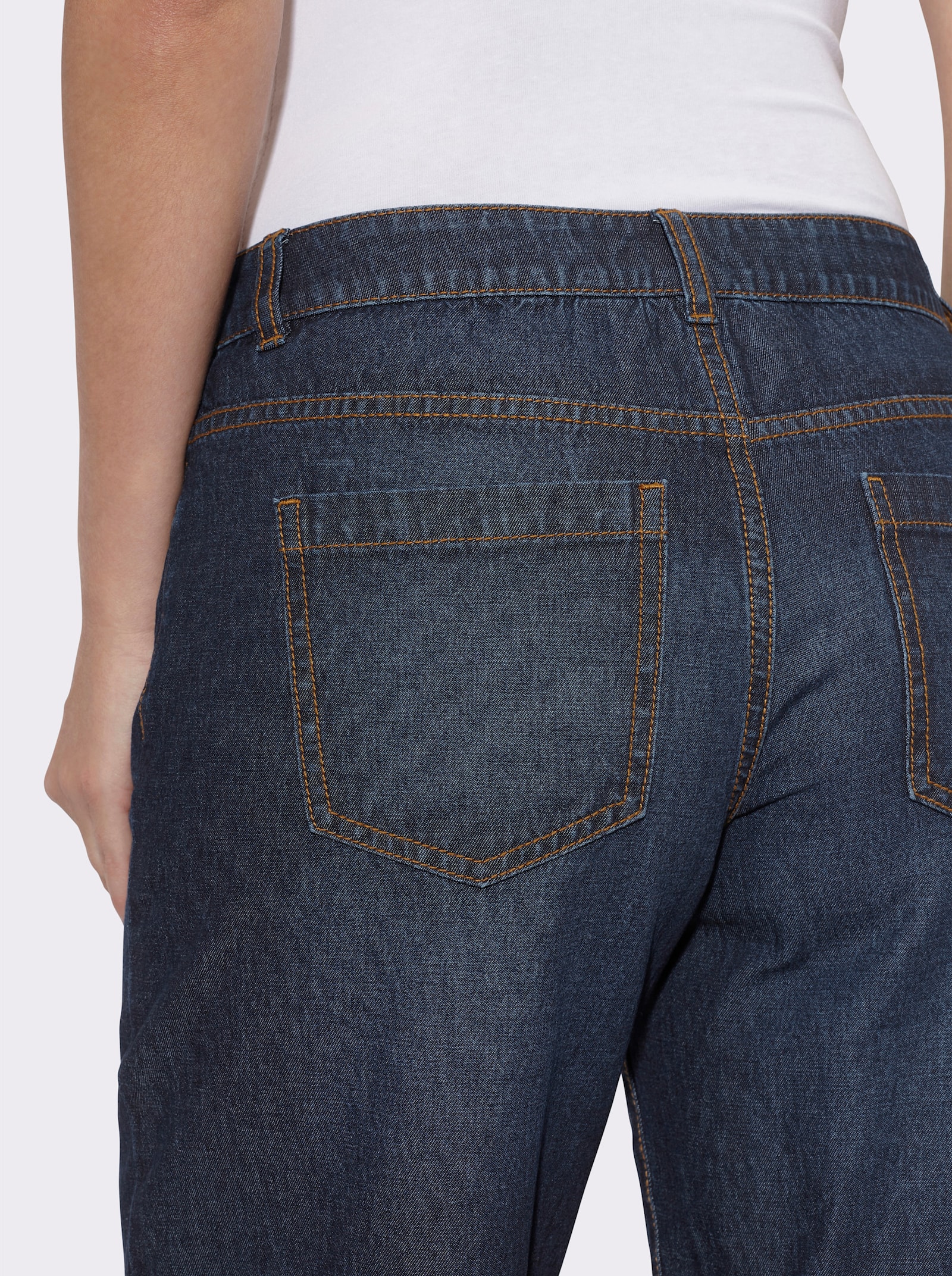 heine 5-Pocket-Jeans in Barrel-Form - dark blue