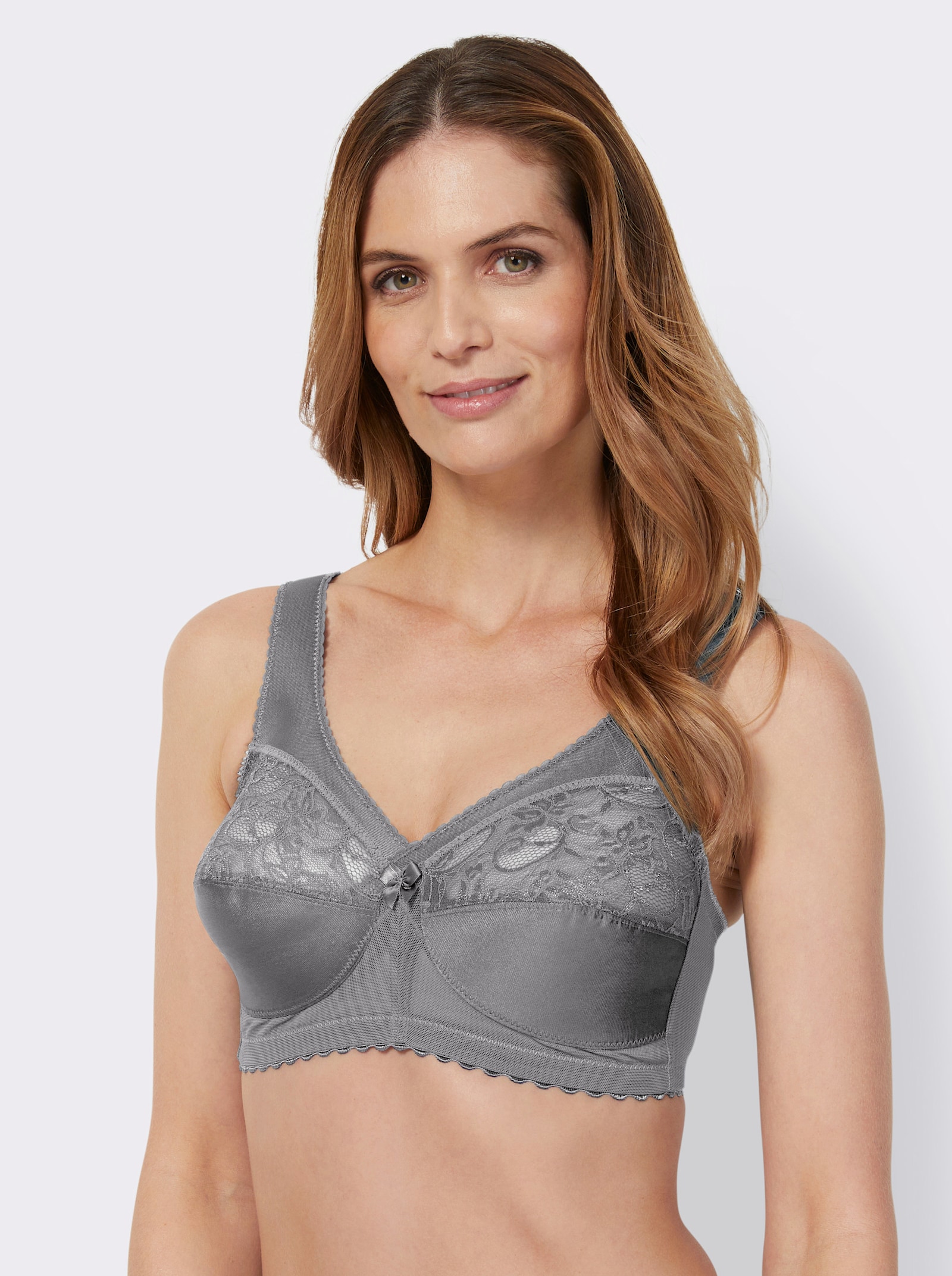 Glamorise Soutien-gorge confort sans armatures avec renforts - gris argenté