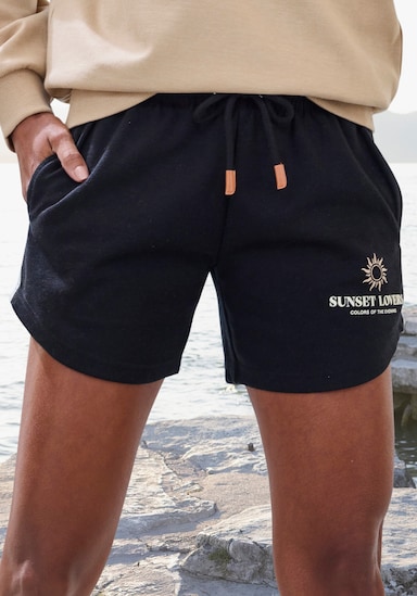 H.I.S Sweatshorts - schwarz