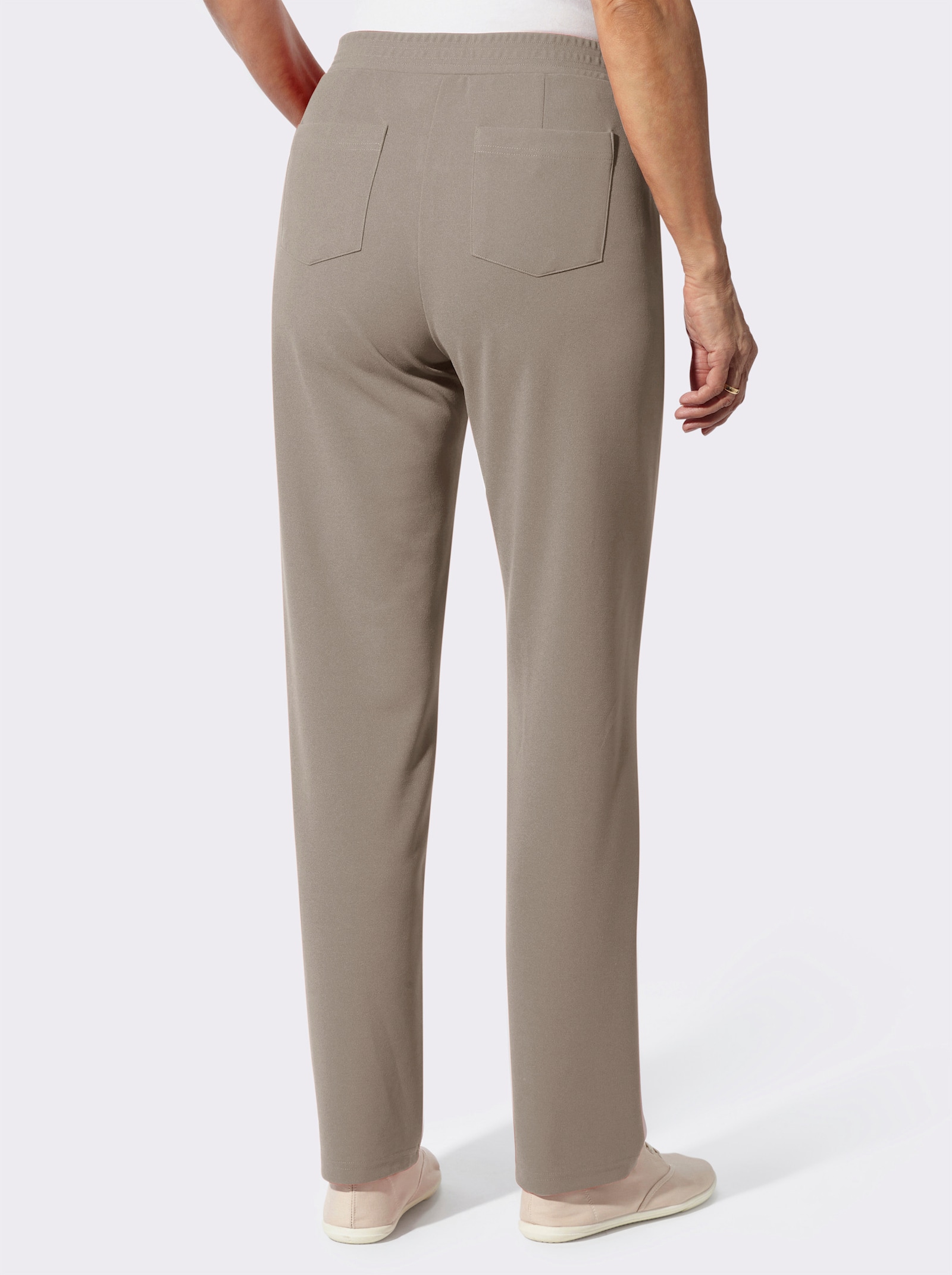 Schlupfhose in gerader Form - sesam