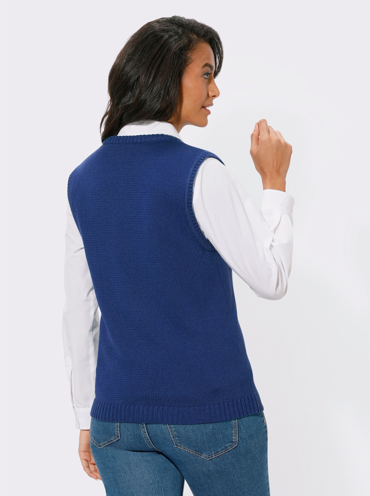 Gilet en tricot - bleu roi