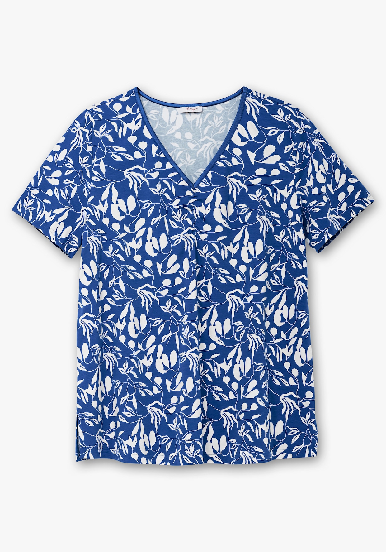 sheego T-Shirt - blaubeere-gemustert