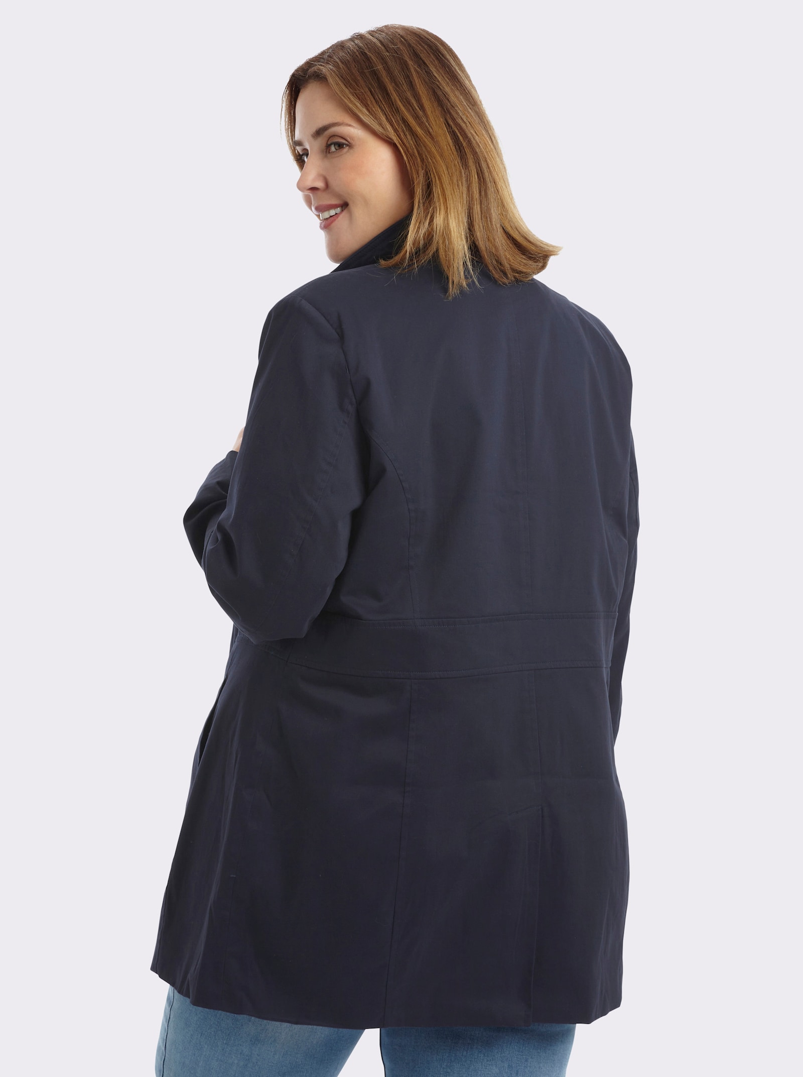 Jacke mit variablem Kragen - marine