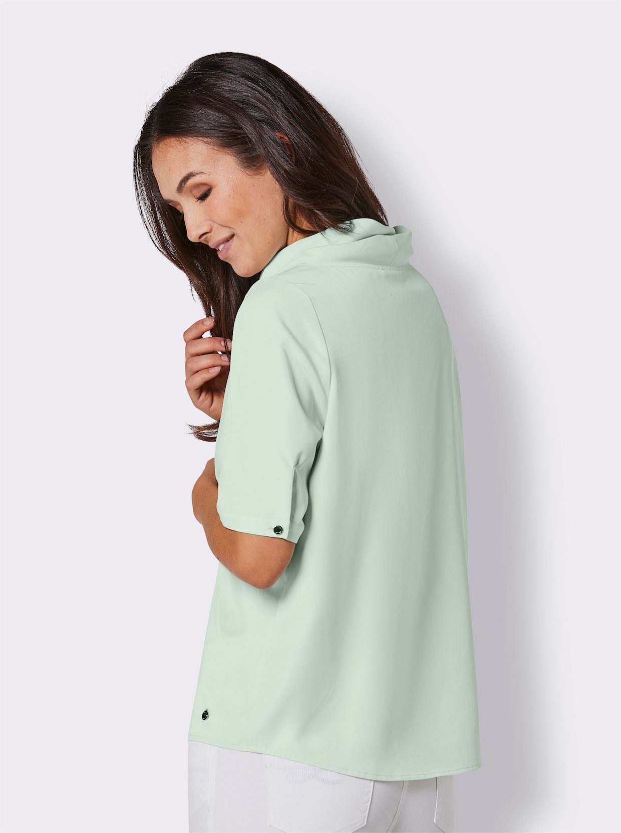 CREATION L PREMIUM Blouse van modal - zacht mint