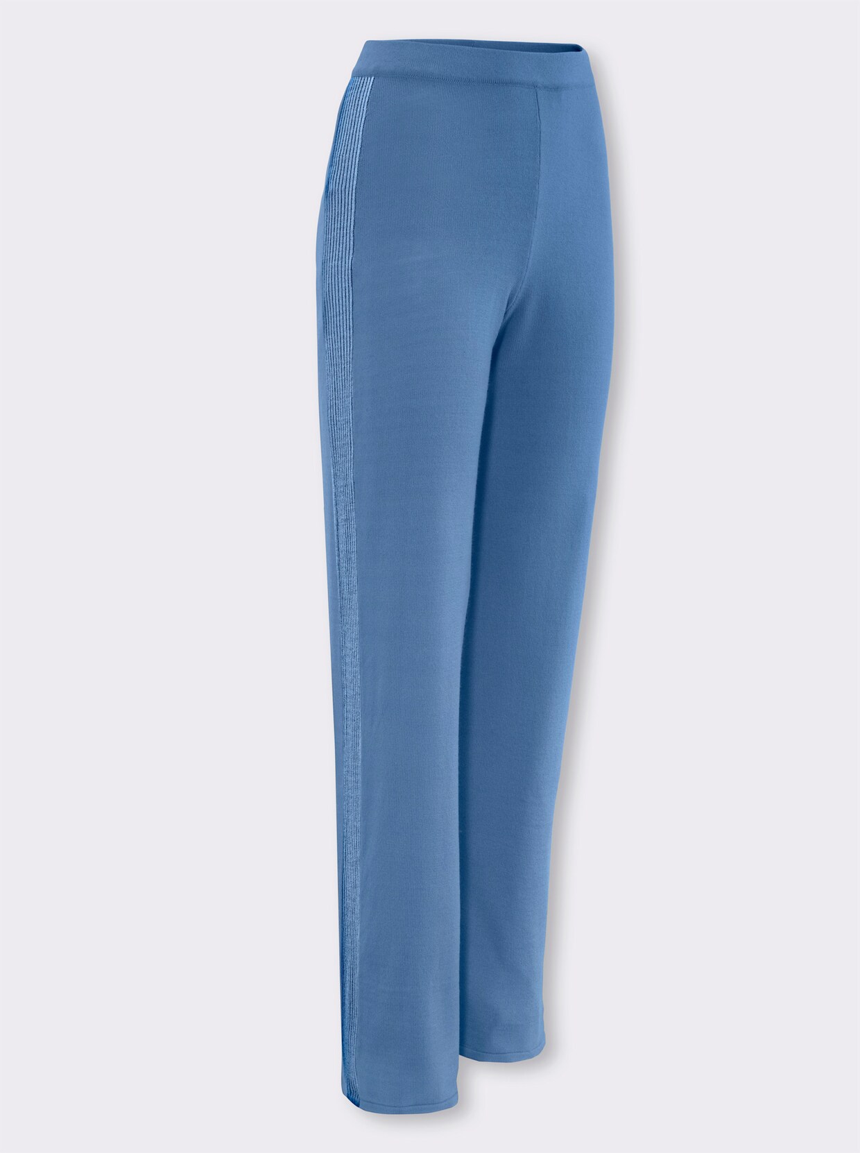 Broek van tricot - middenblauw