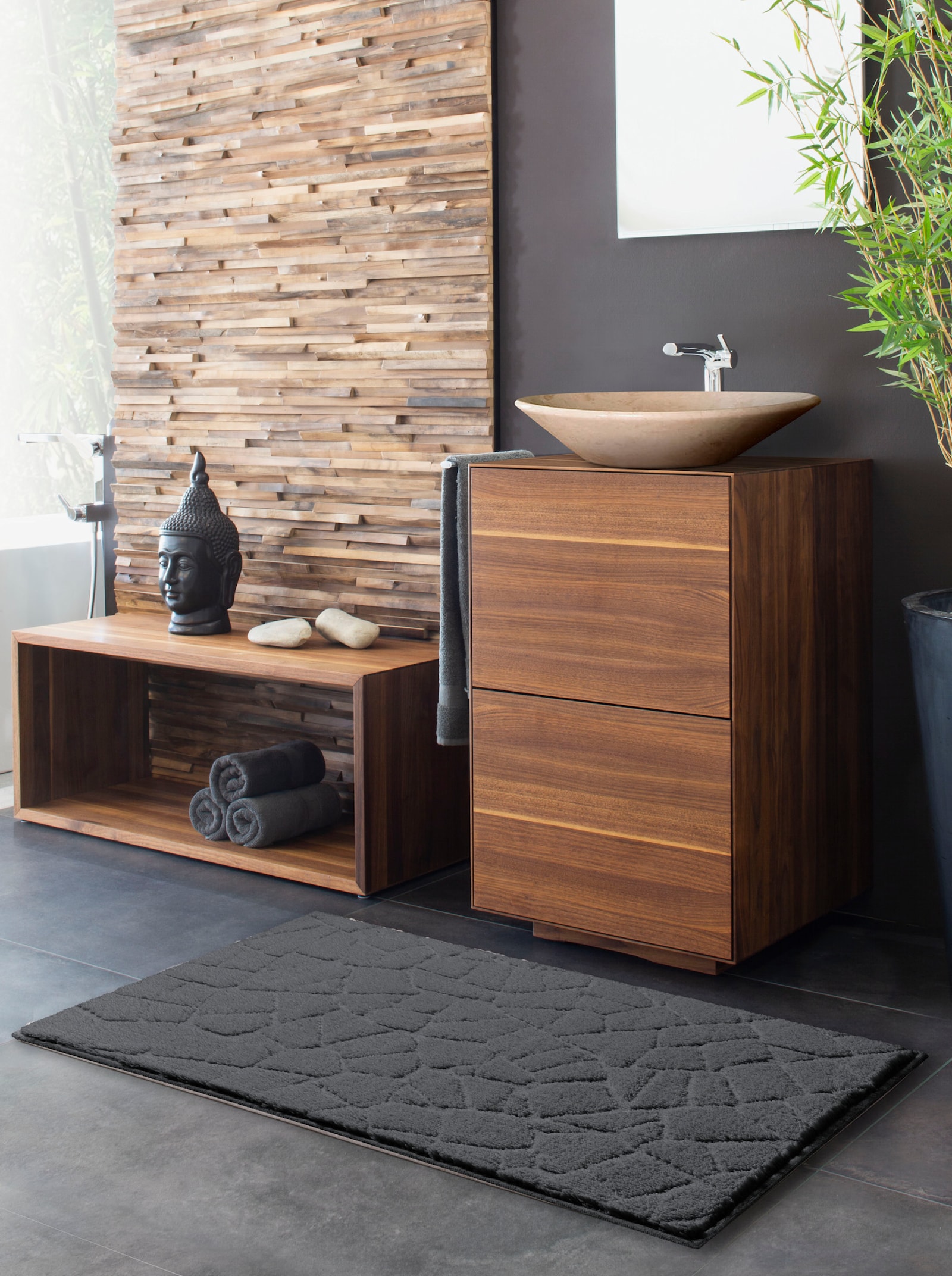 Grund Badematte - anthrazit