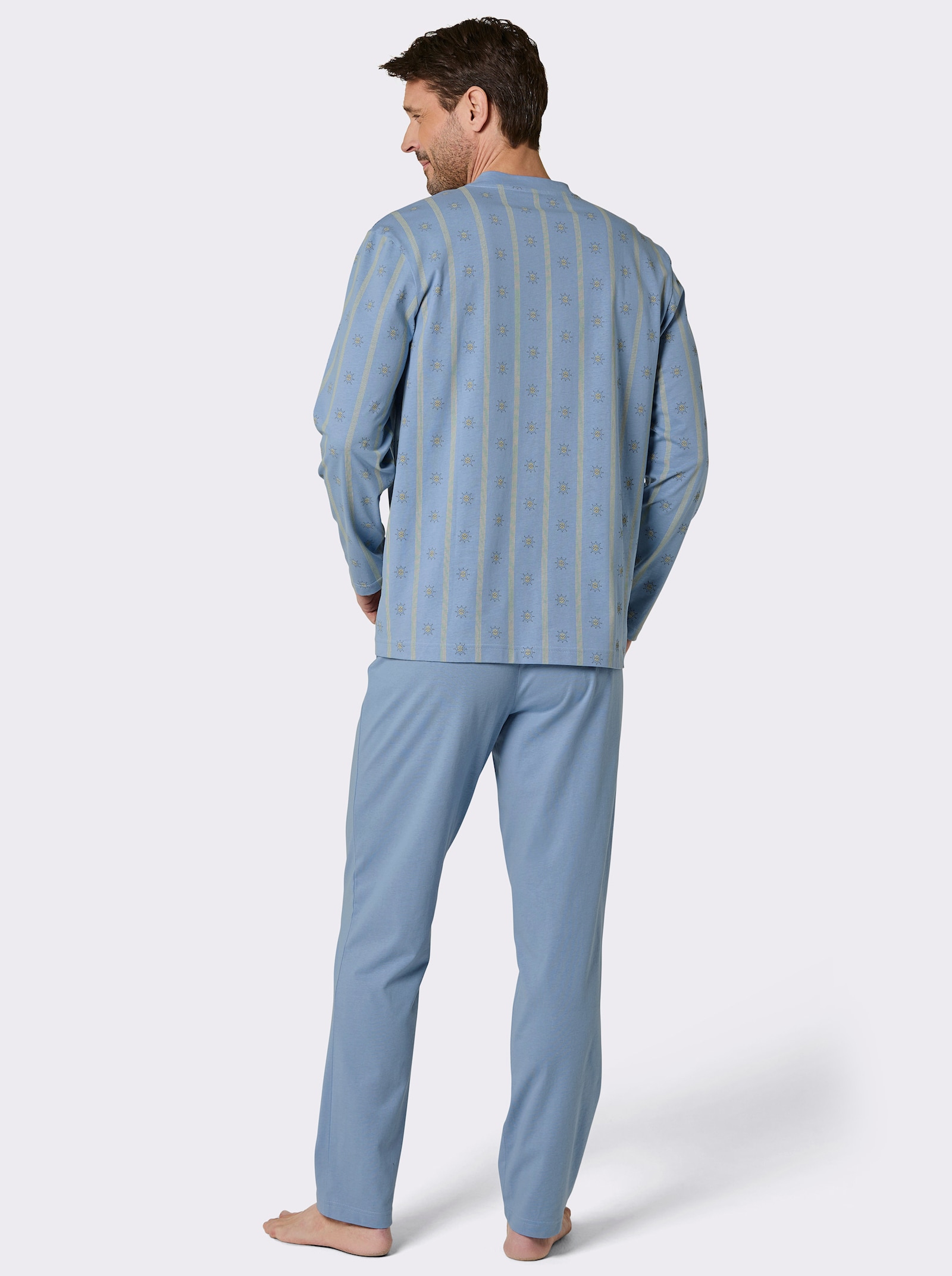 wäschepur men Schlafanzüge - bleu + salbei