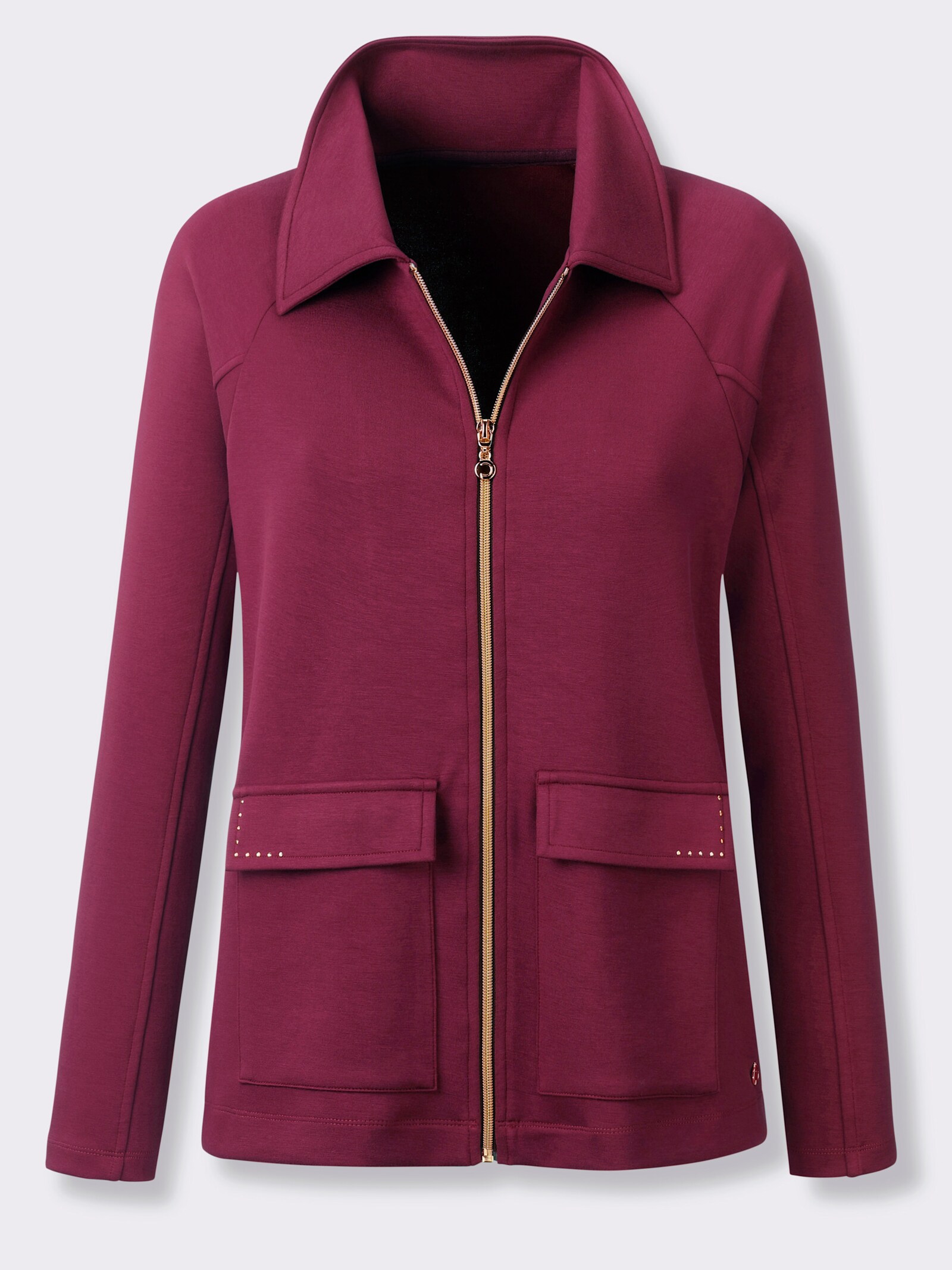CREATION L PREMIUM Jacke mit Modal - bordeaux
