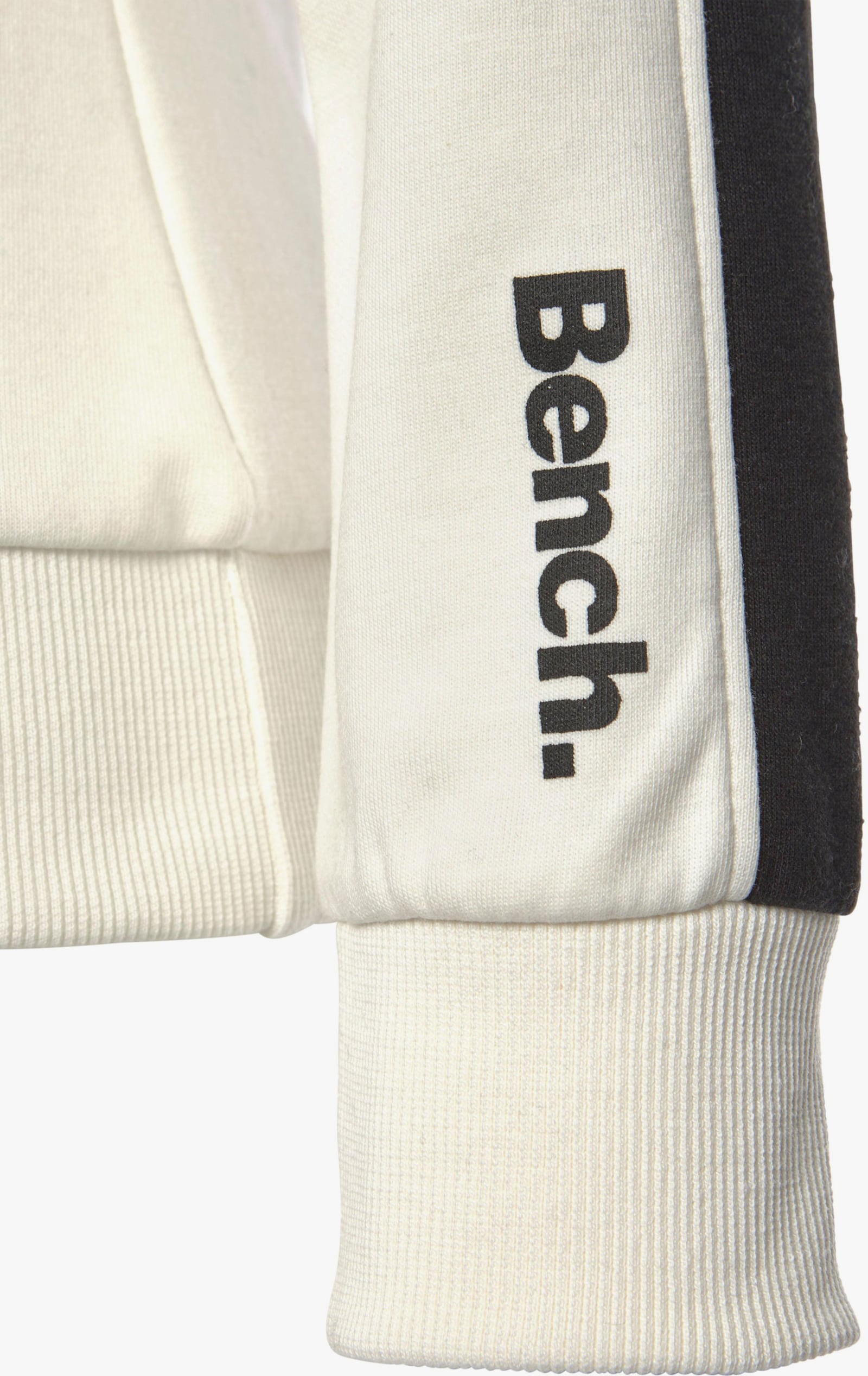 Bench. Loungewear Kapuzensweatshirt - ecru-schwarz