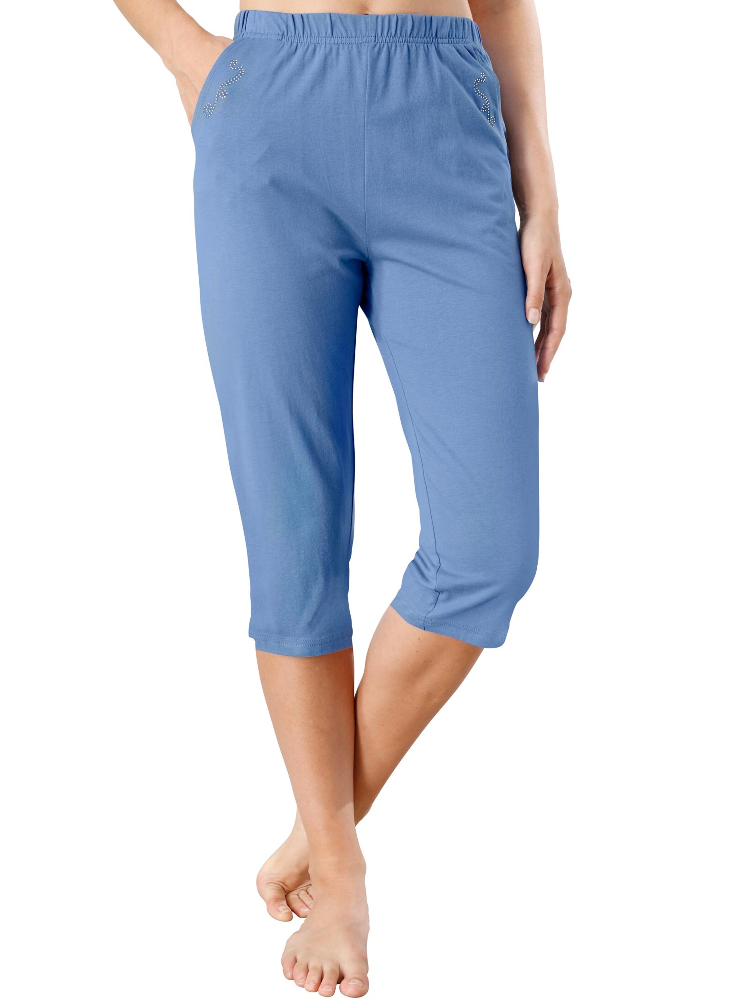 Capri-Freizeithose - kornblume