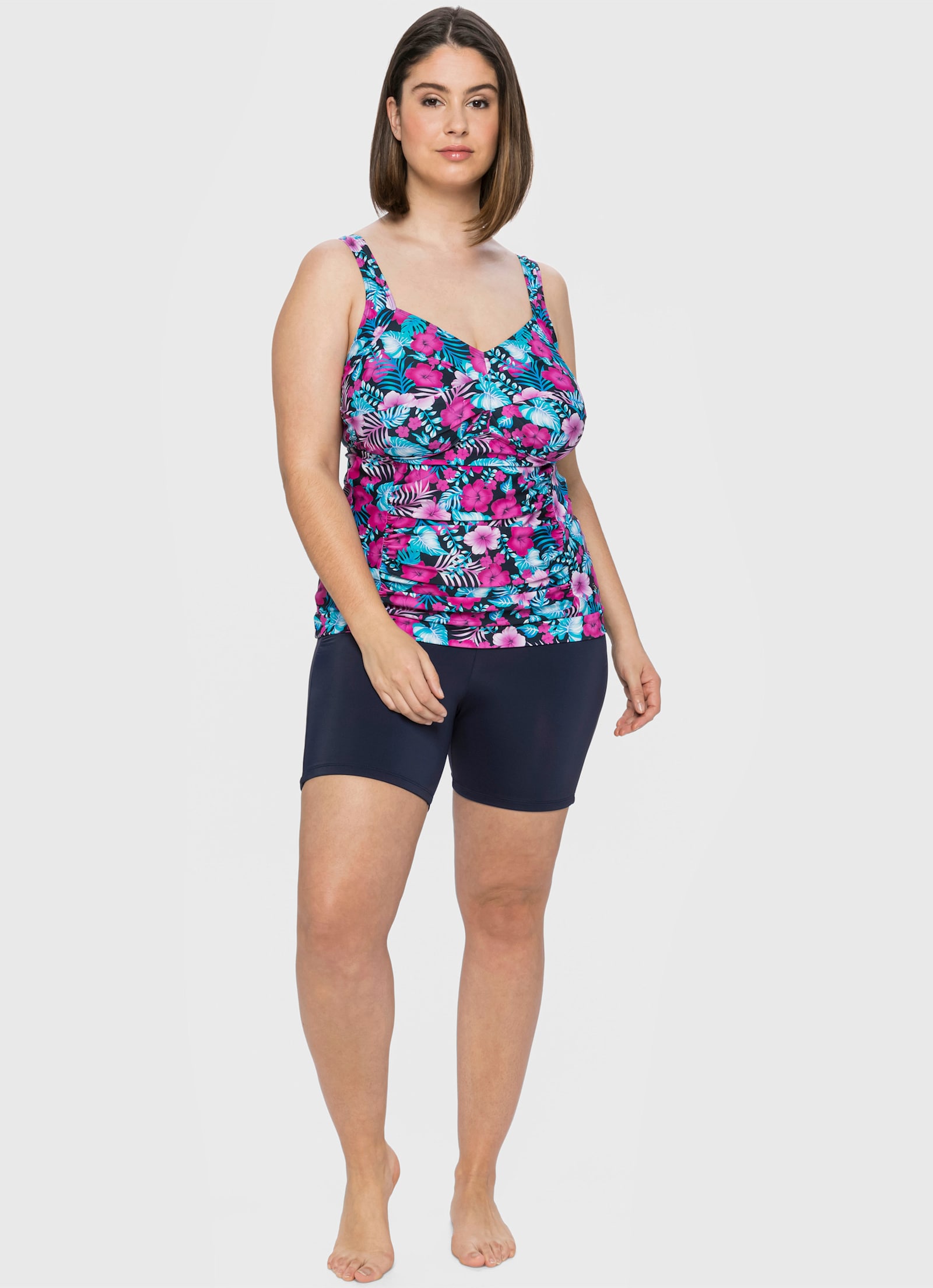 sheego Badehose in Radler-Länge, mit Shaping-Effekt - marine