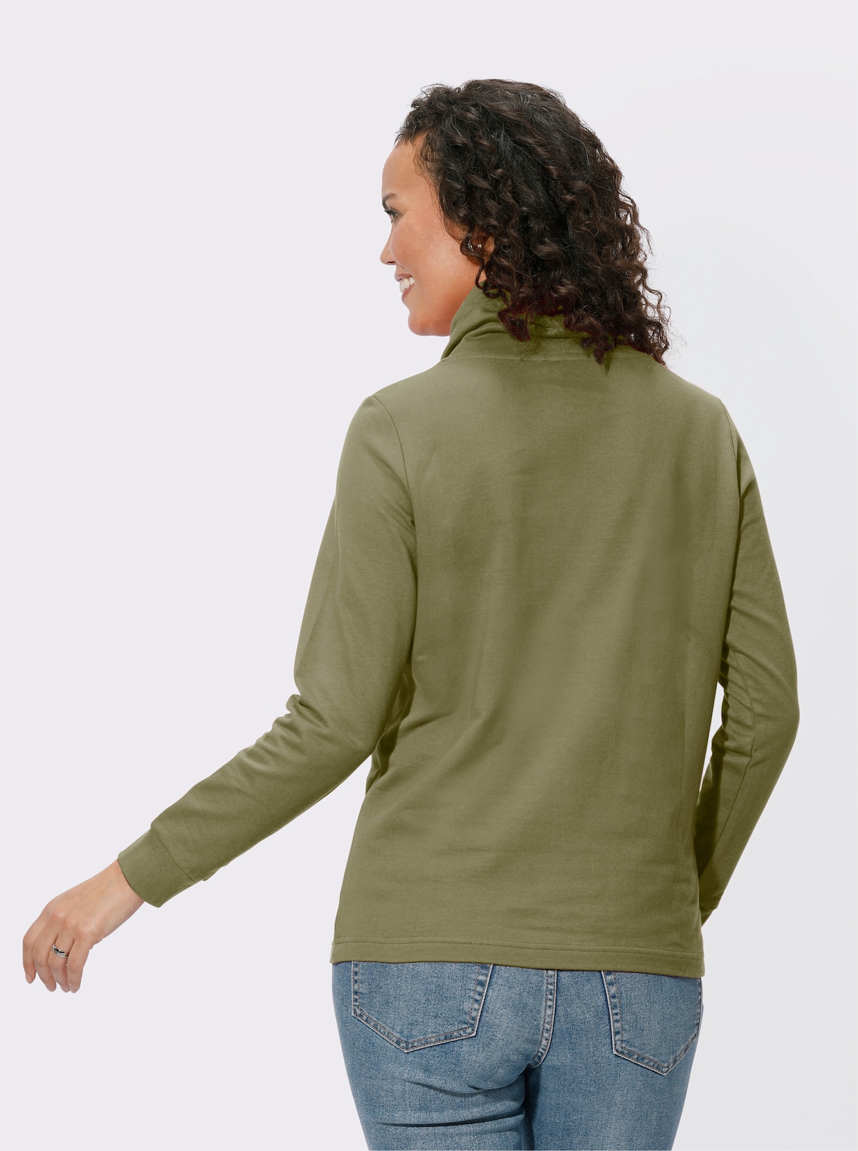 Sweatshirt - rietgroen