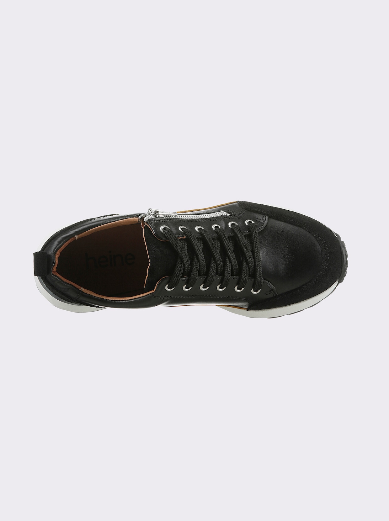 heine Sneaker - schwarz-gelb