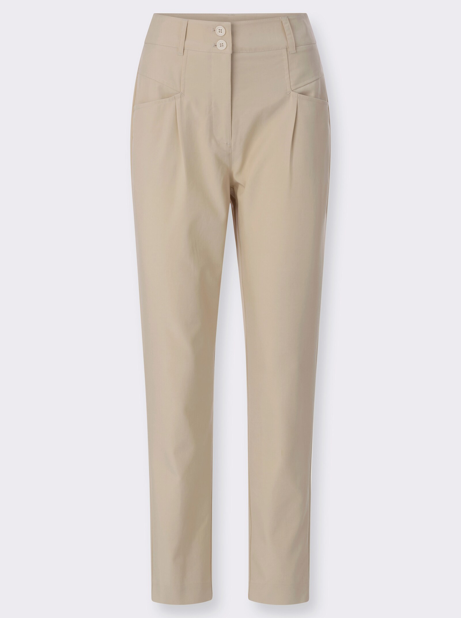 Hose in schimmernder Qualität - sand