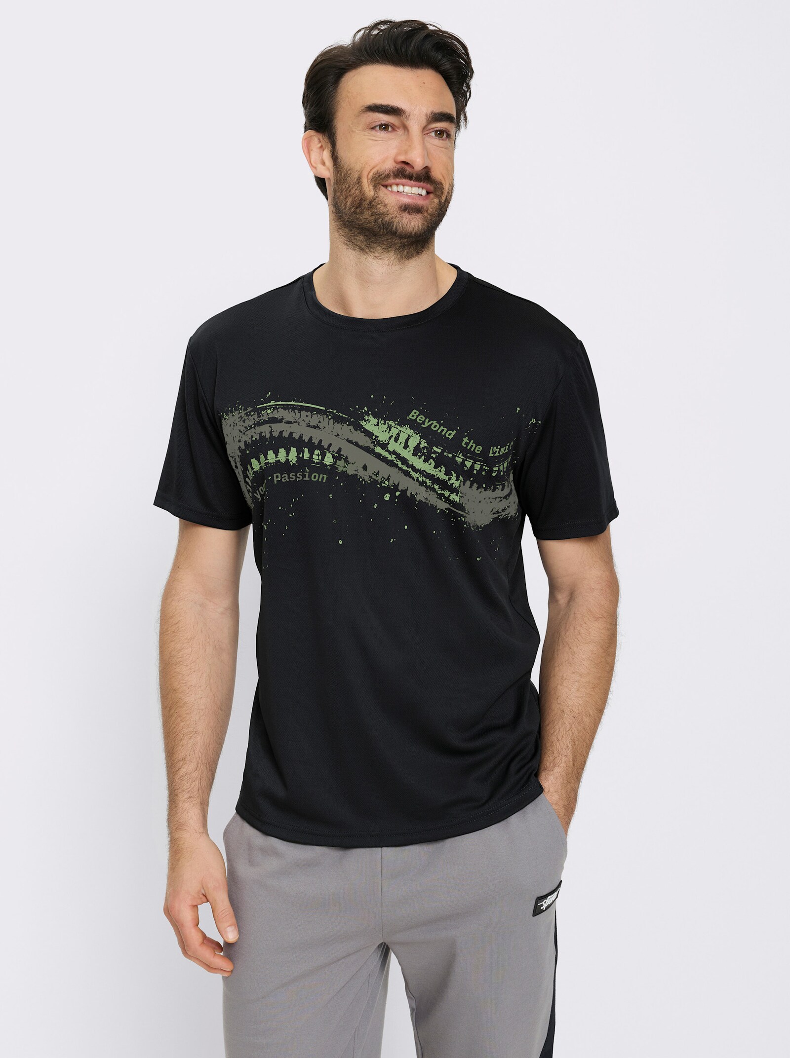 Catamaran Sports Funktionsshirt mit Wabenstruktur - schwarz