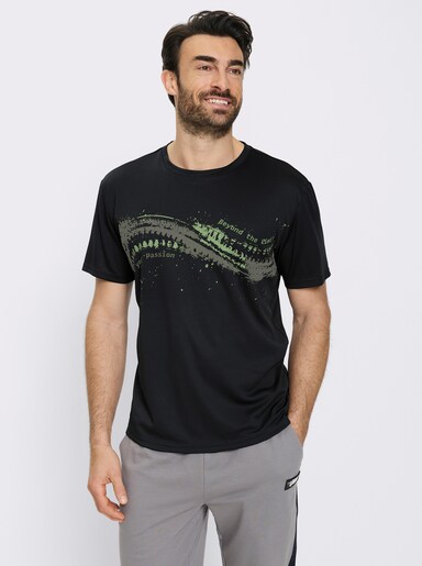 Catamaran Sports Funktionsshirt mit Wabenstruktur - schwarz