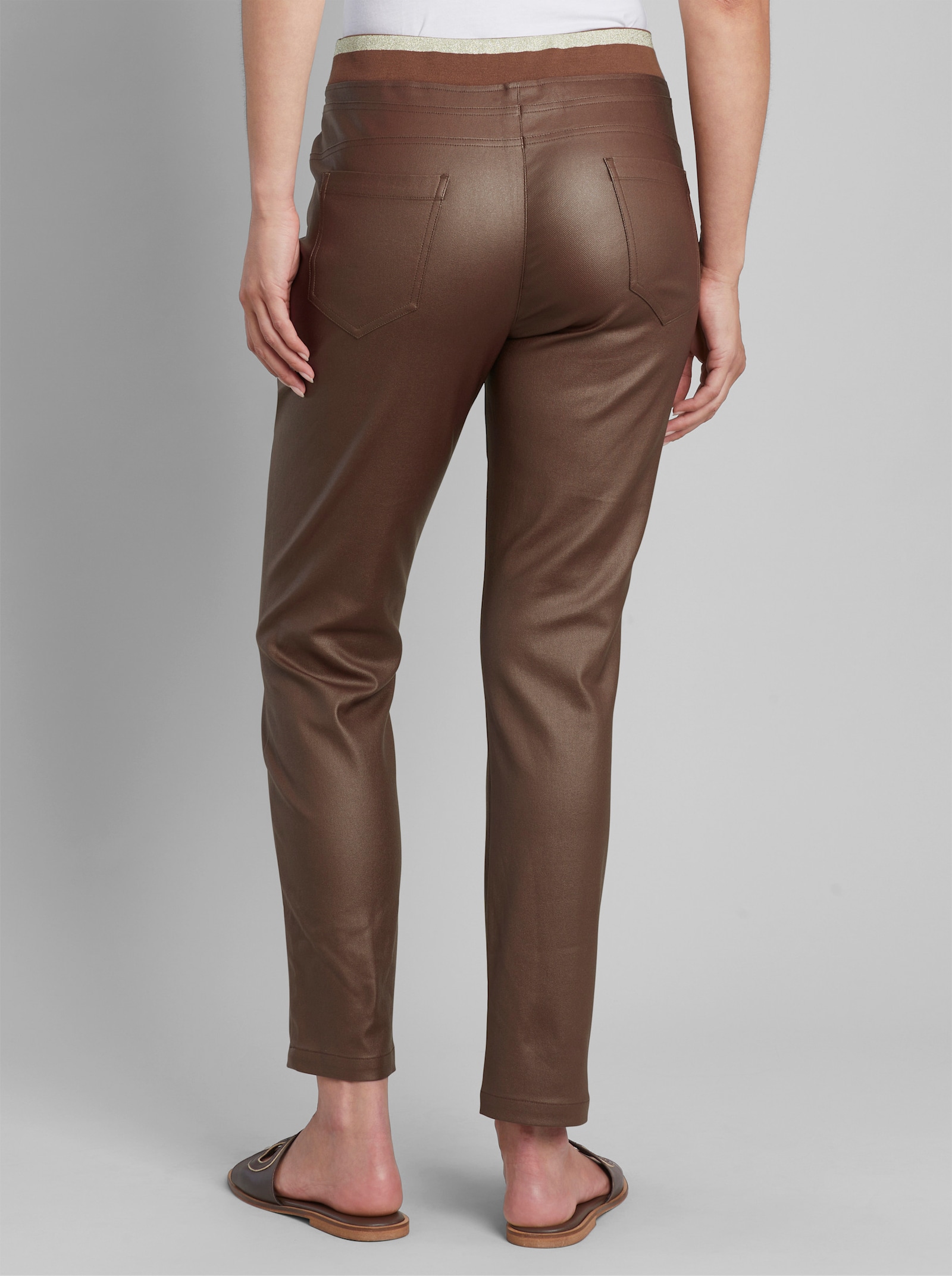heine Schlupfhose mit Beschichtung - schoko