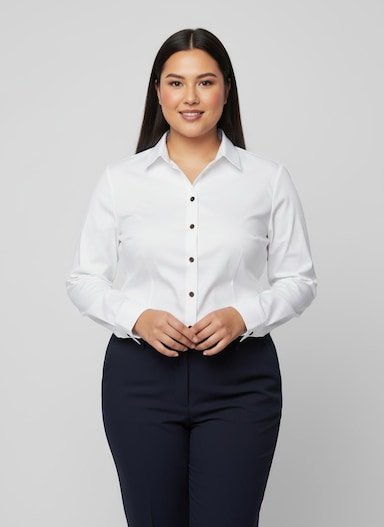 Klassische Bluse - weiß