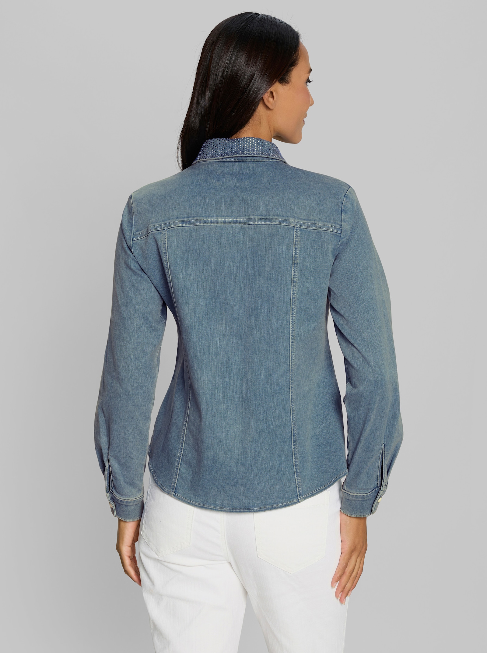 heine Hemdbluse aus Denim - blue-bleached