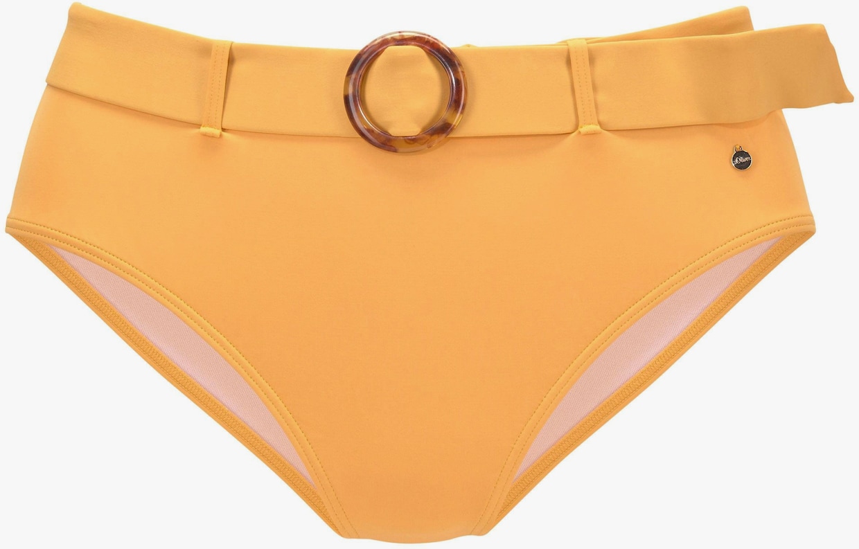 s.Oliver Highwaist-Bikini-Hose - gelb