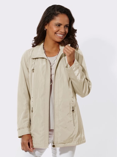 Übergangsjacke mit Mesh-Einsätzen - sand