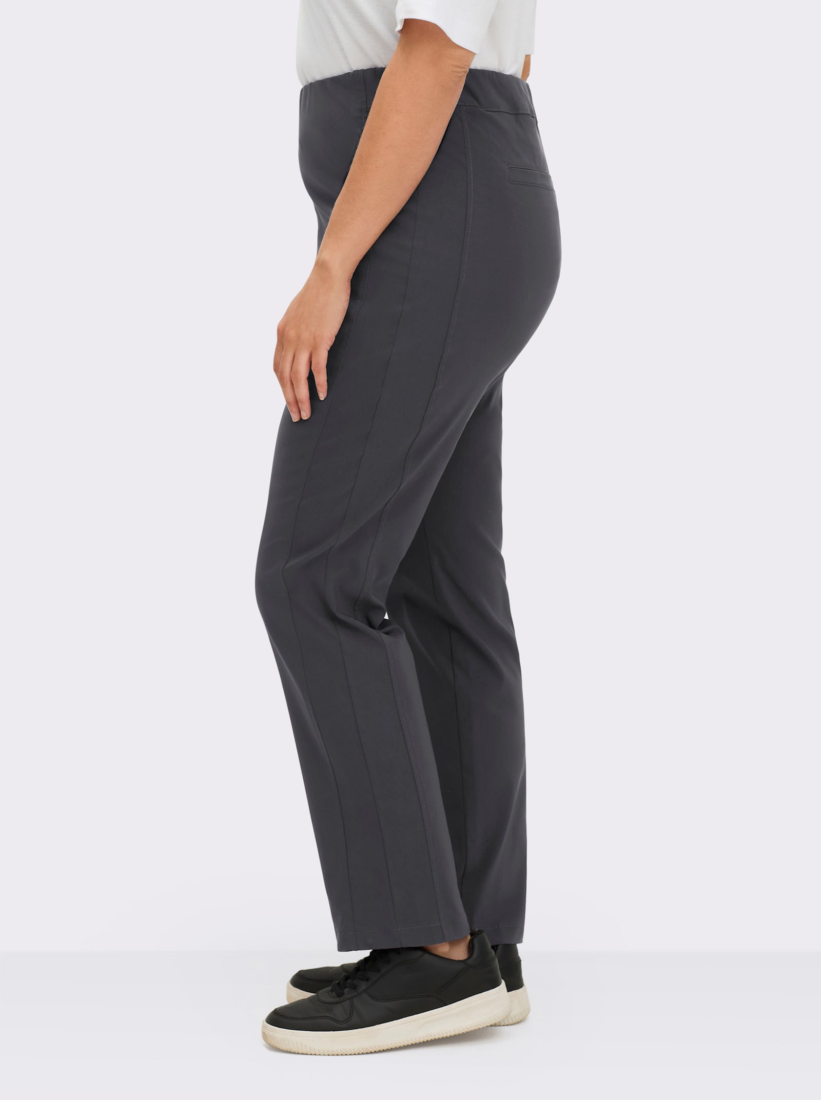 Stehmann Comfort line Hose mit Dehnbund, Viskose-Qualität - grafit