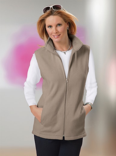 Fleecegilet - taupe