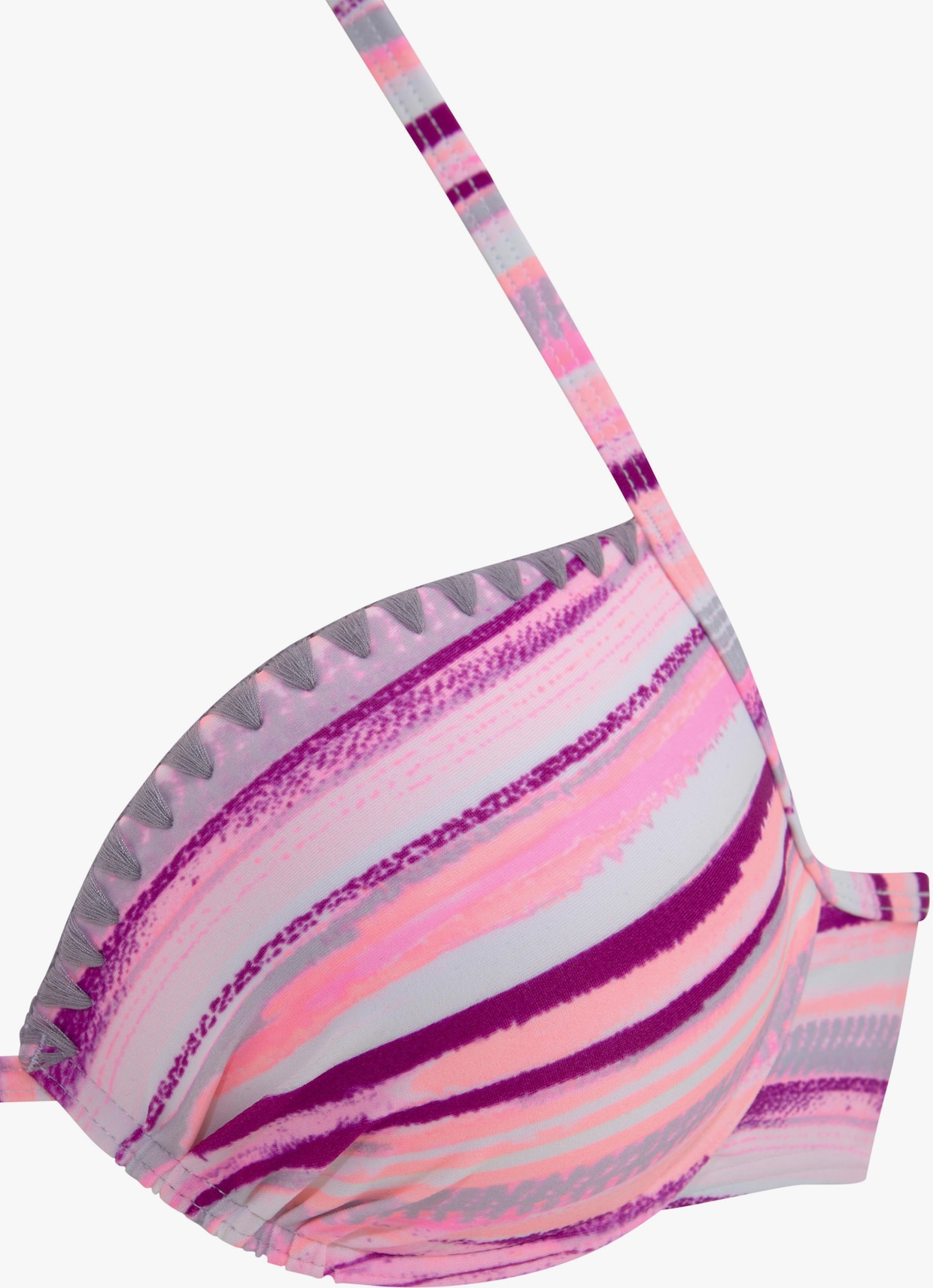 Venice Beach Push-upbikini - zalm geprint