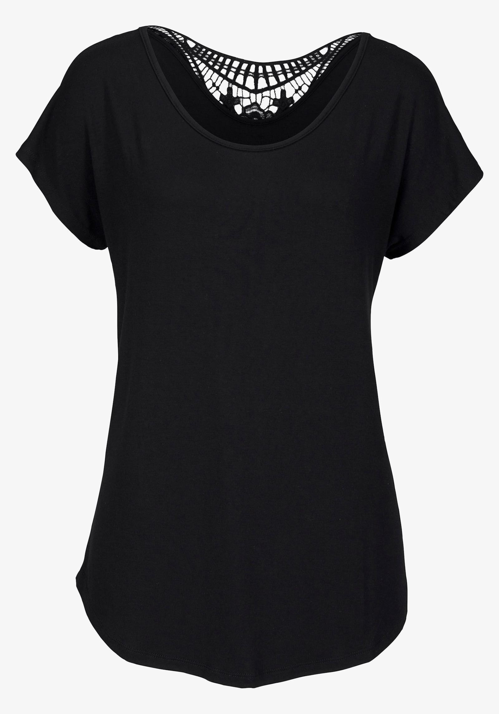 LASCANA Strandshirt - schwarz