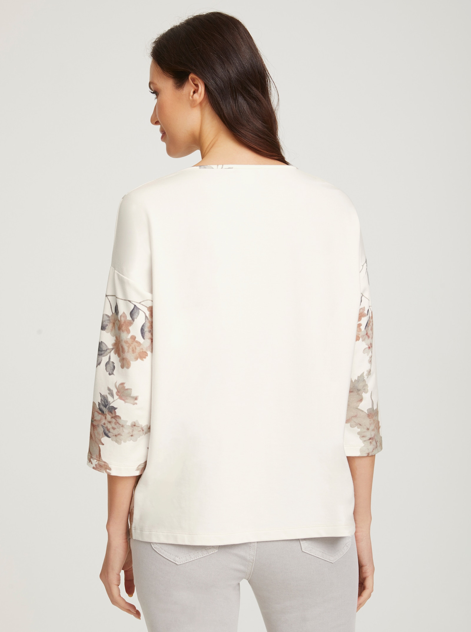 heine 3/4-Arm-Shirt mit floralem Druck - softrose