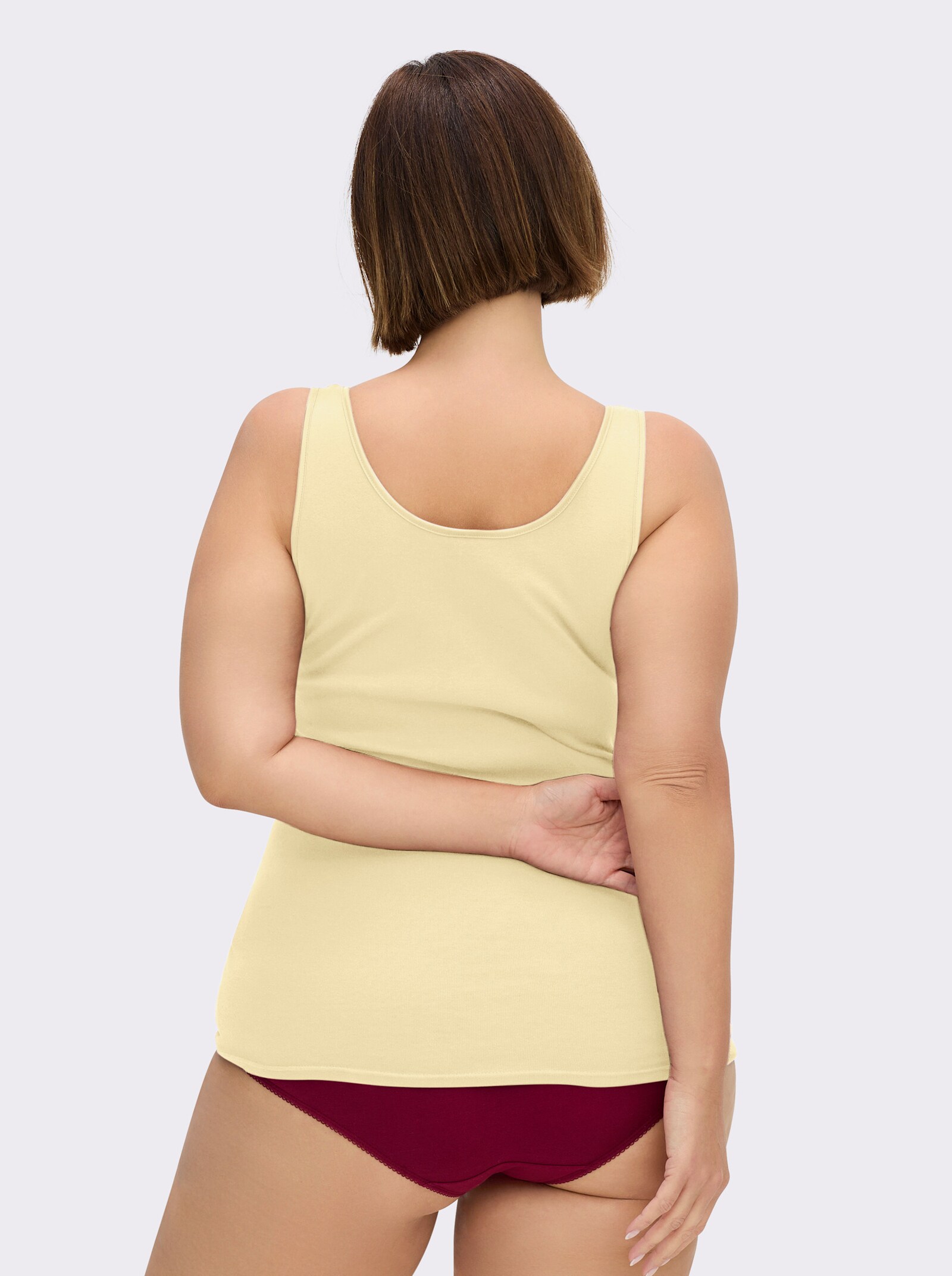 Nina von C. Achselhemd im Doppelpack - zitrone