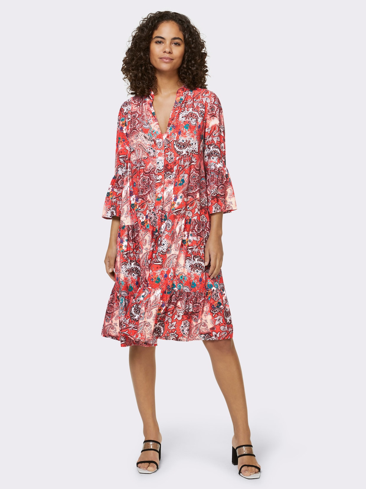 heine Robe imprimée - corail-rose clair imprimé