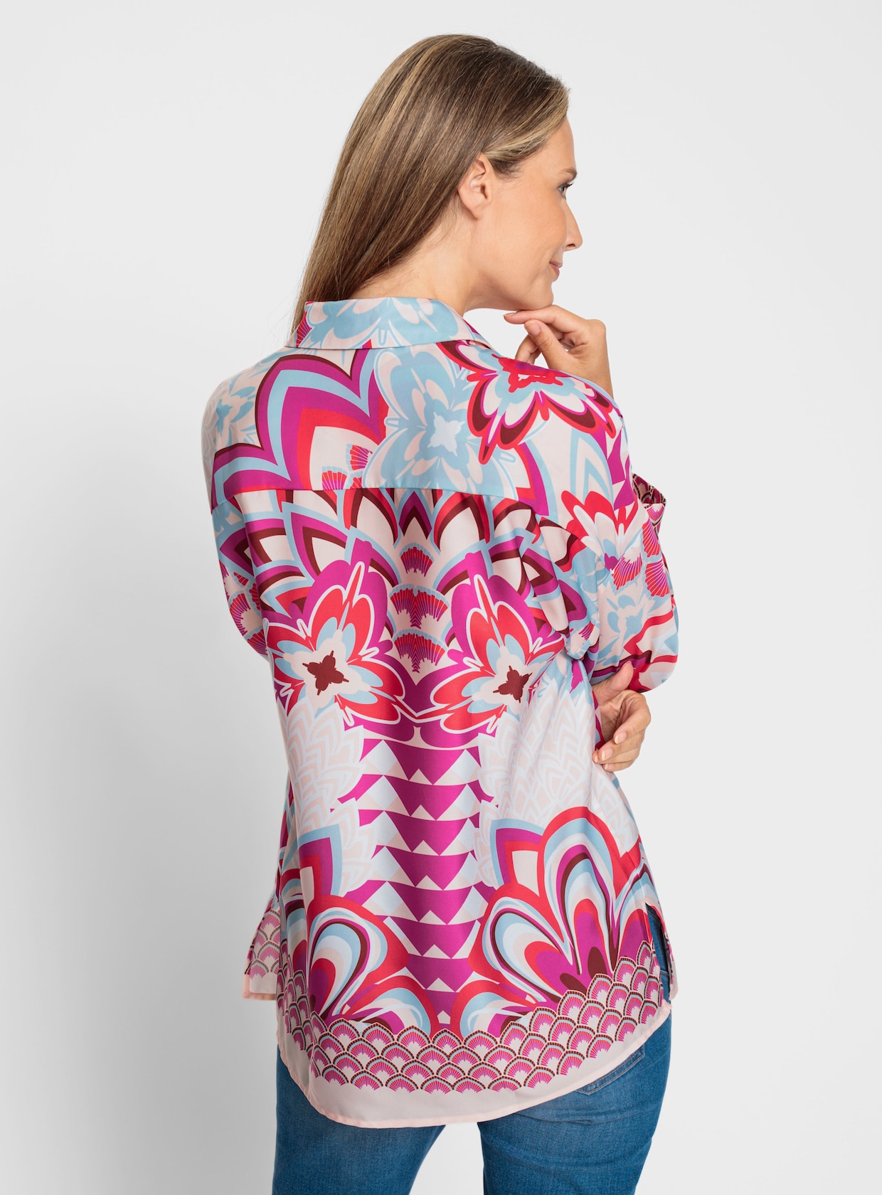 heine Blouse met print - kreeft/wit bedrukt