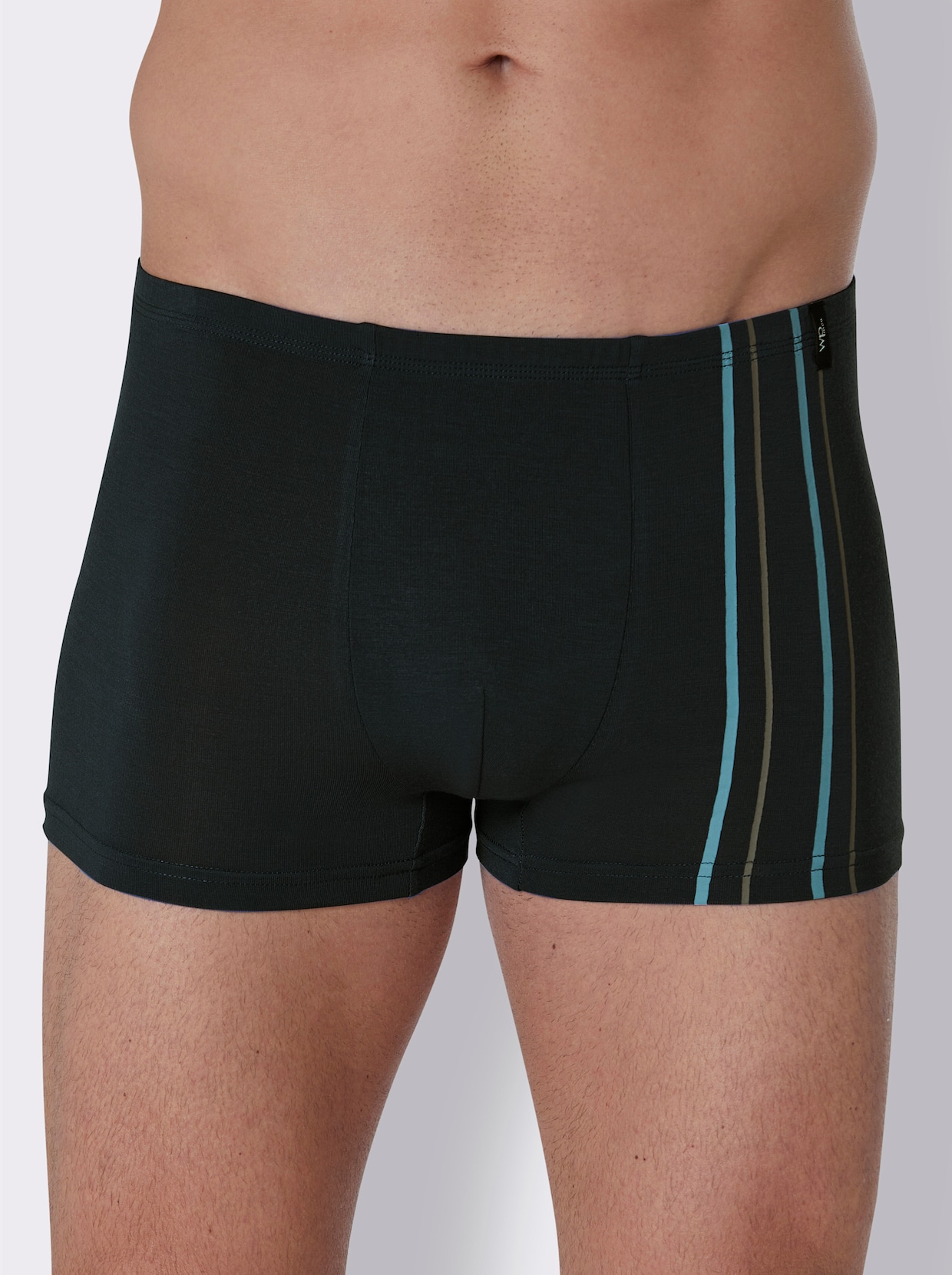 wäschepur men Pants - schwarz-aqua