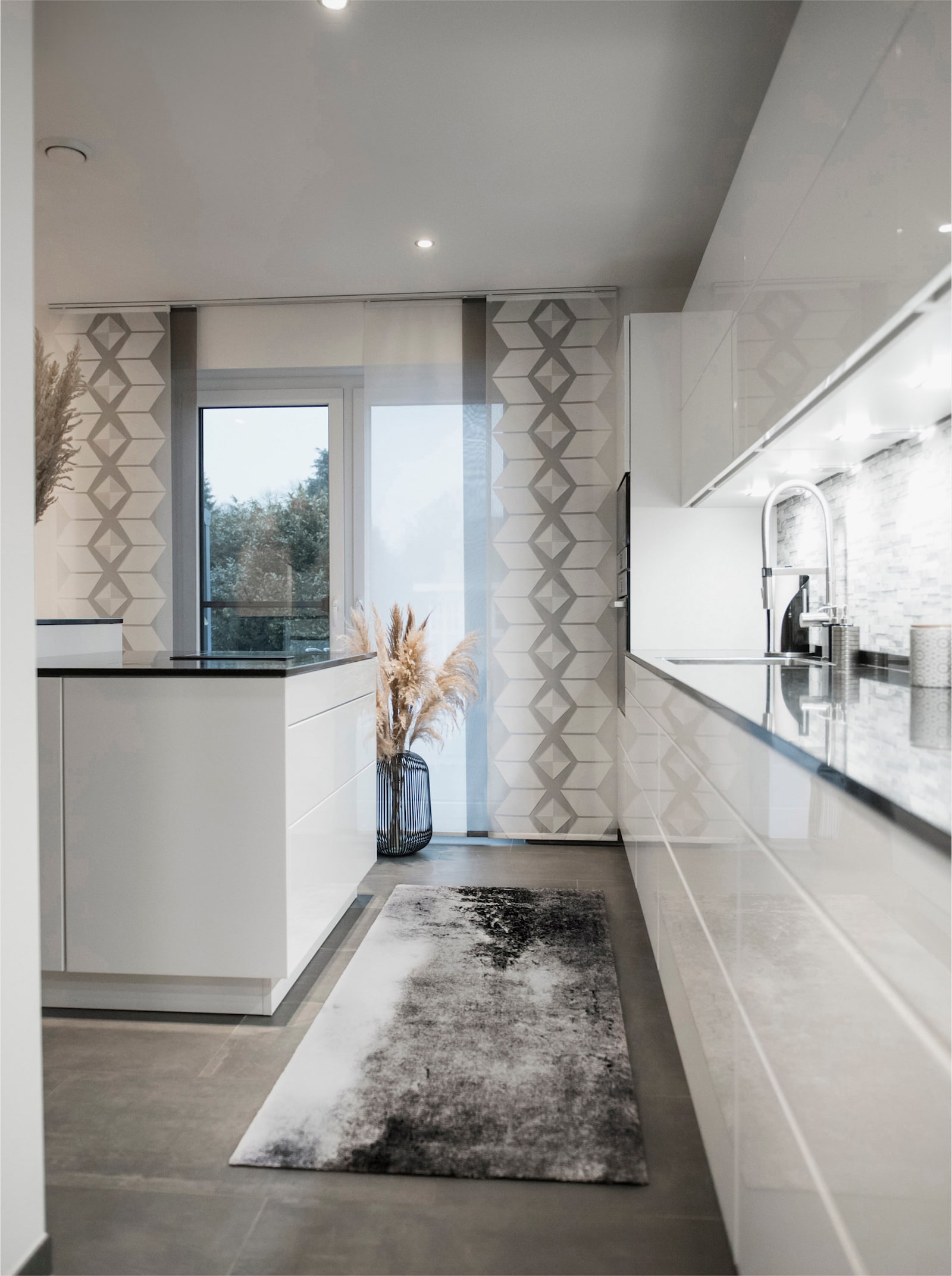 wash+dry by Kleen-Tex Fußmatte - grau-ecru